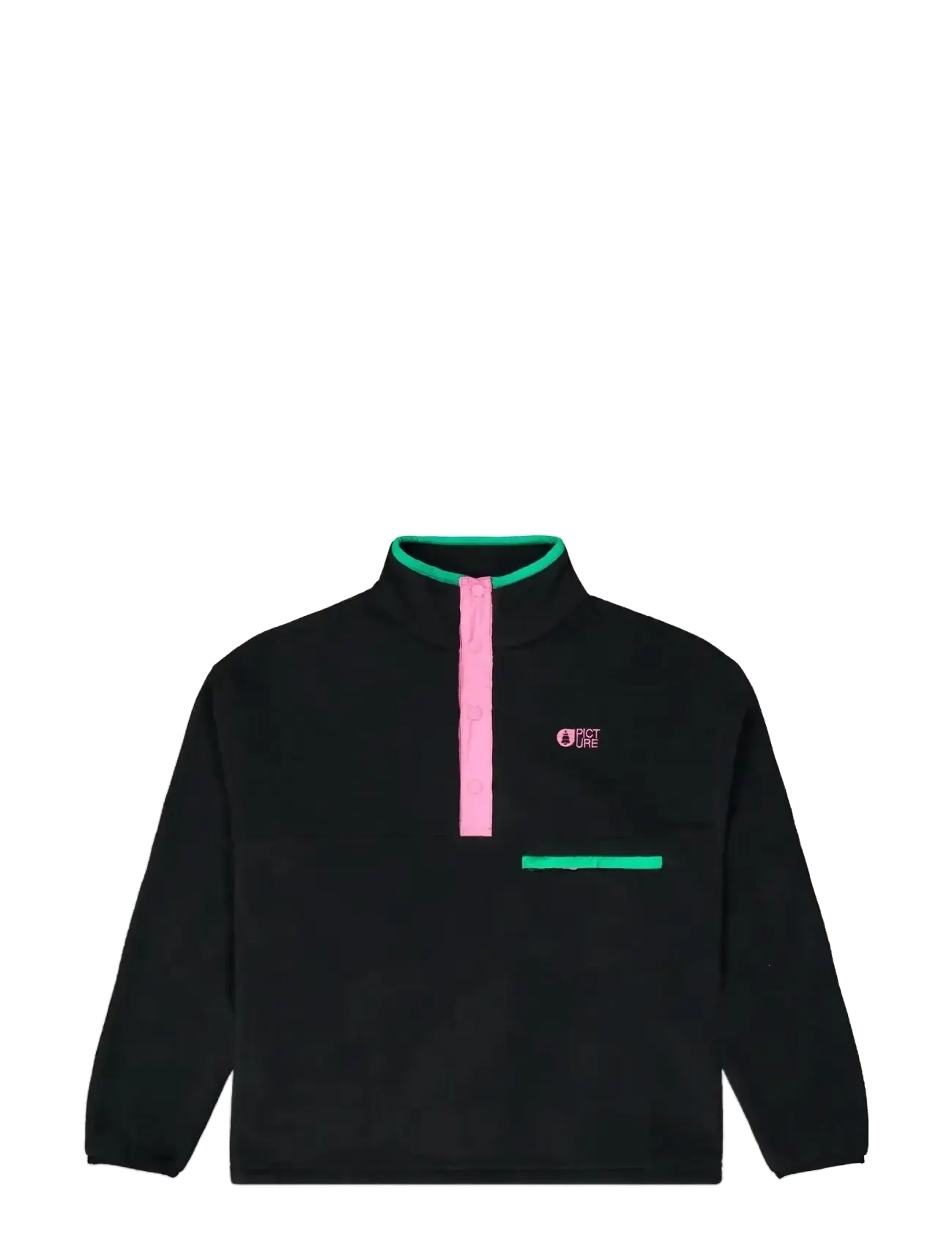 PICTURE ORGANIC CLOTHING ARCCA W 1/4 FLEECE - Mid layer jackets - B BLACK / black