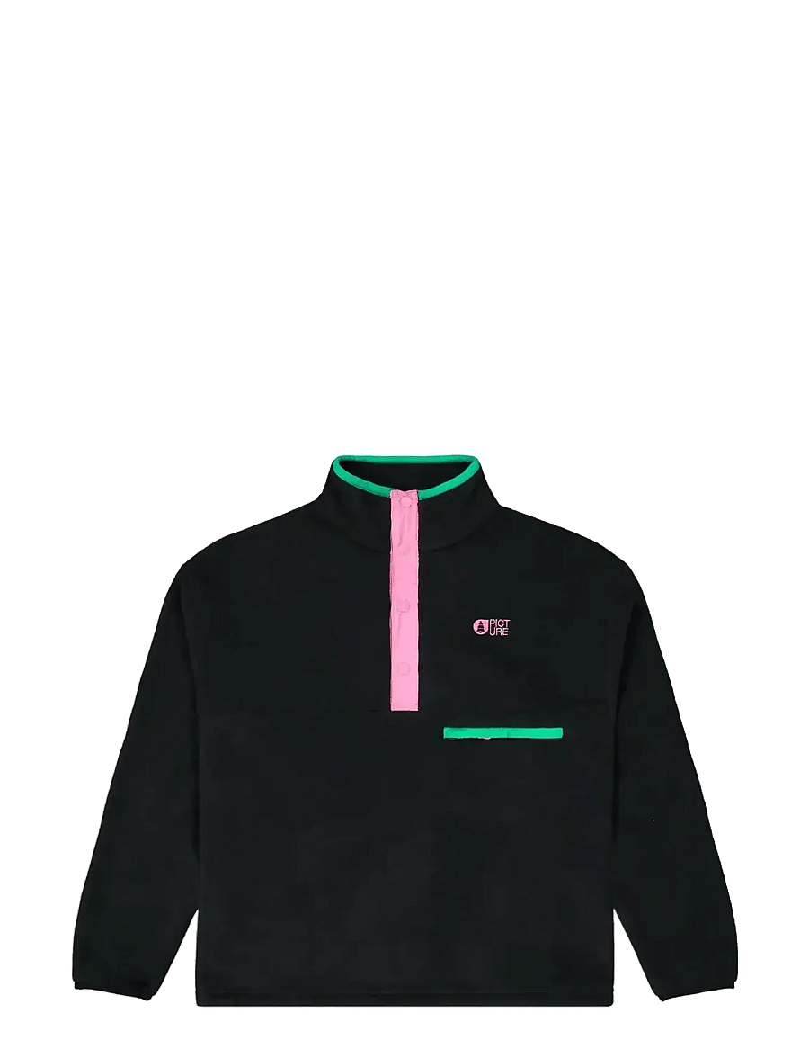 PICTURE ORGANIC CLOTHING - ARCCA W 1/4 FLEECE - góry - b black - 1