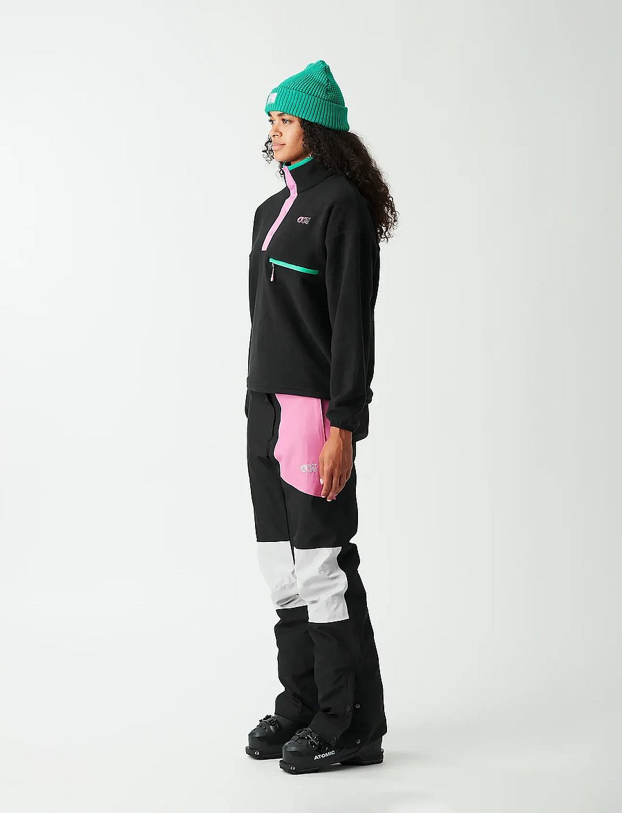 PICTURE ORGANIC CLOTHING - ARCCA W 1/4 FLEECE - góry - b black - 3