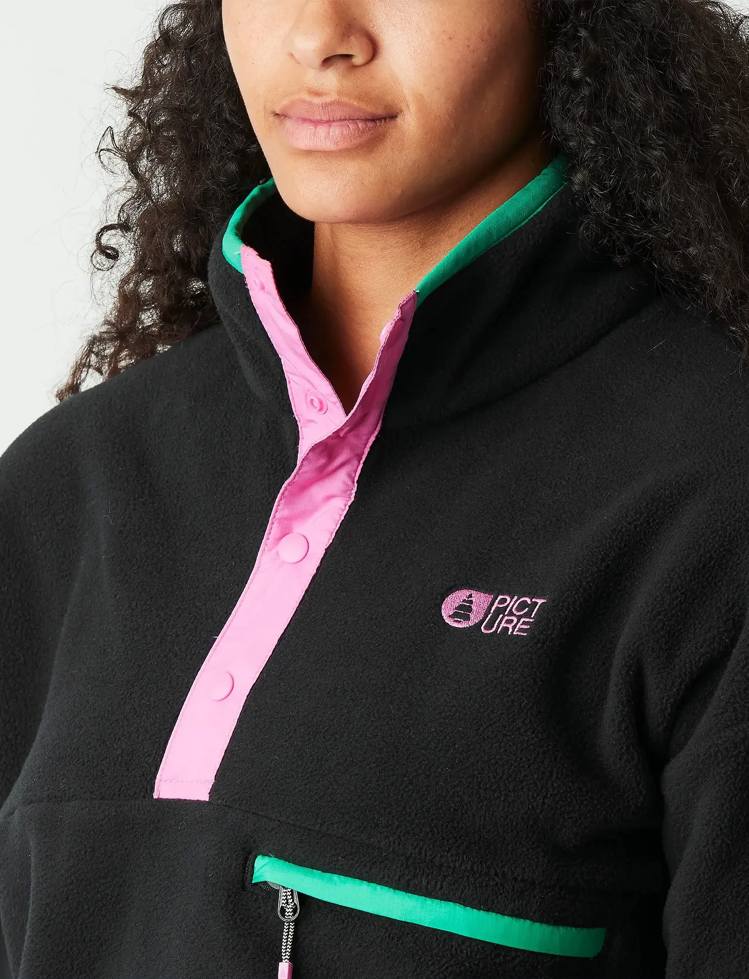 PICTURE ORGANIC CLOTHING - ARCCA W 1/4 FLEECE - viršutinės dalies drabužiai - b black - 5