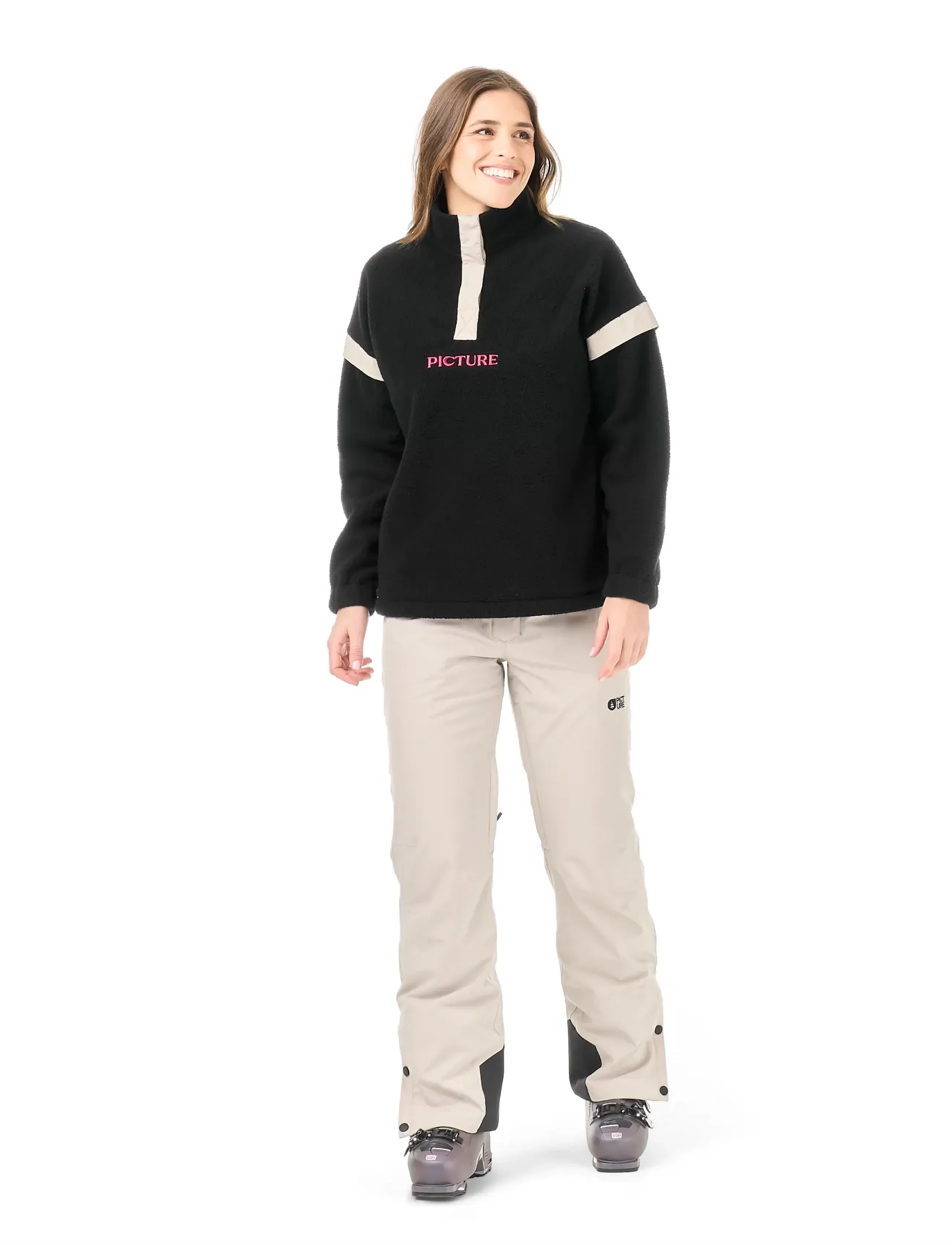 PICTURE ORGANIC CLOTHING - VELORA 1/4 FLEECE - black - 3