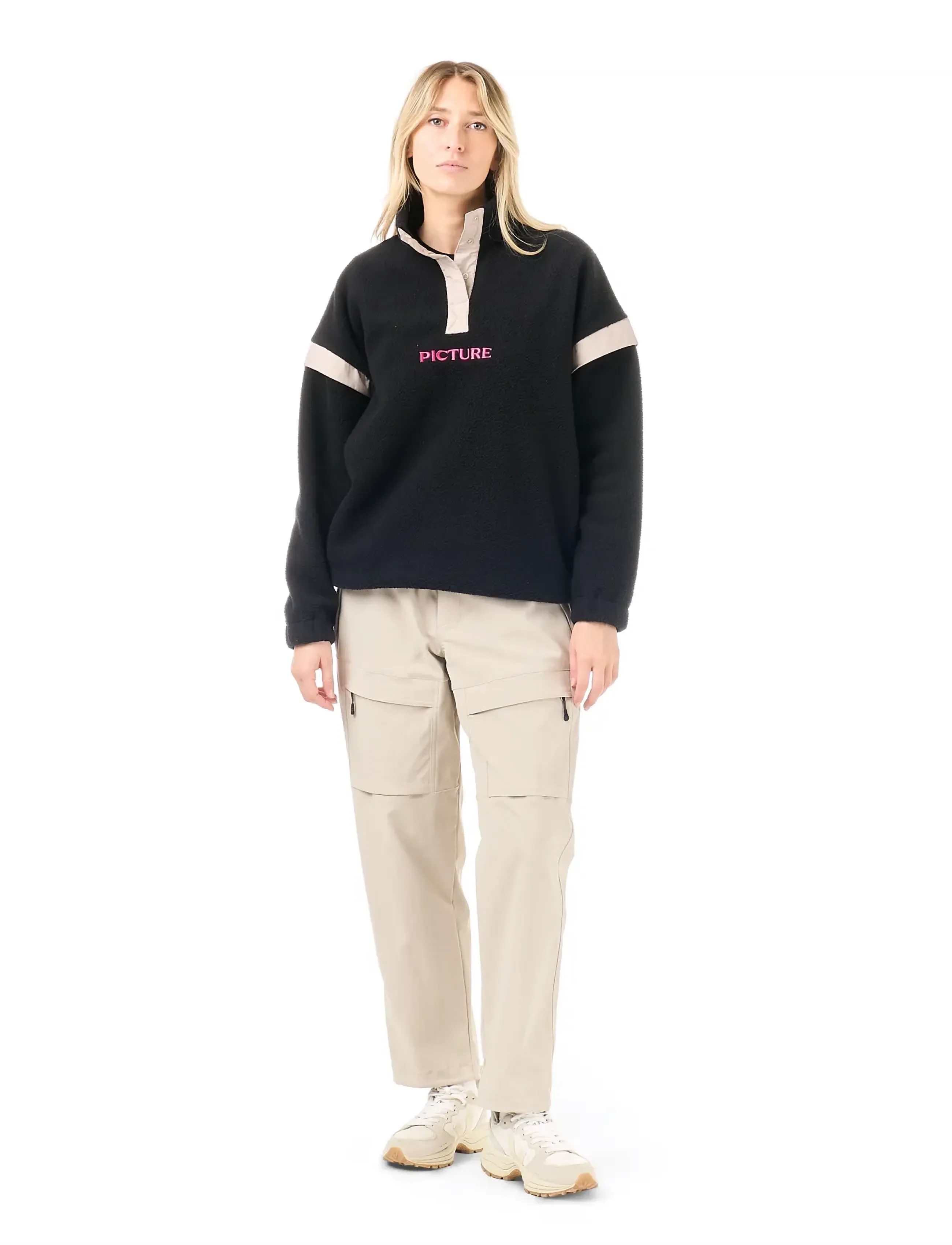 PICTURE ORGANIC CLOTHING - VELORA 1/4 FLEECE - black - 4