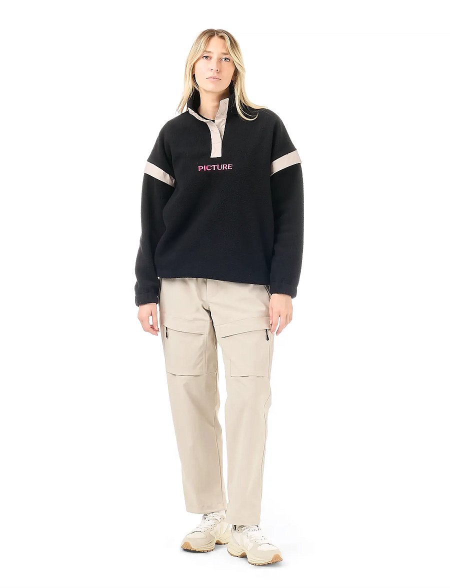 PICTURE ORGANIC CLOTHING - VELORA 1/4 FLEECE - black - 4