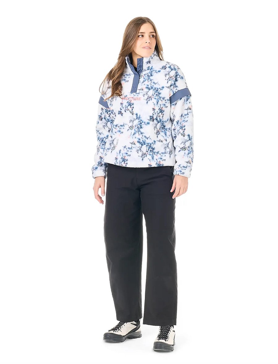 PICTURE ORGANIC CLOTHING - VELORA PRINTED 1/4 FLEECE - schrubby print - 0