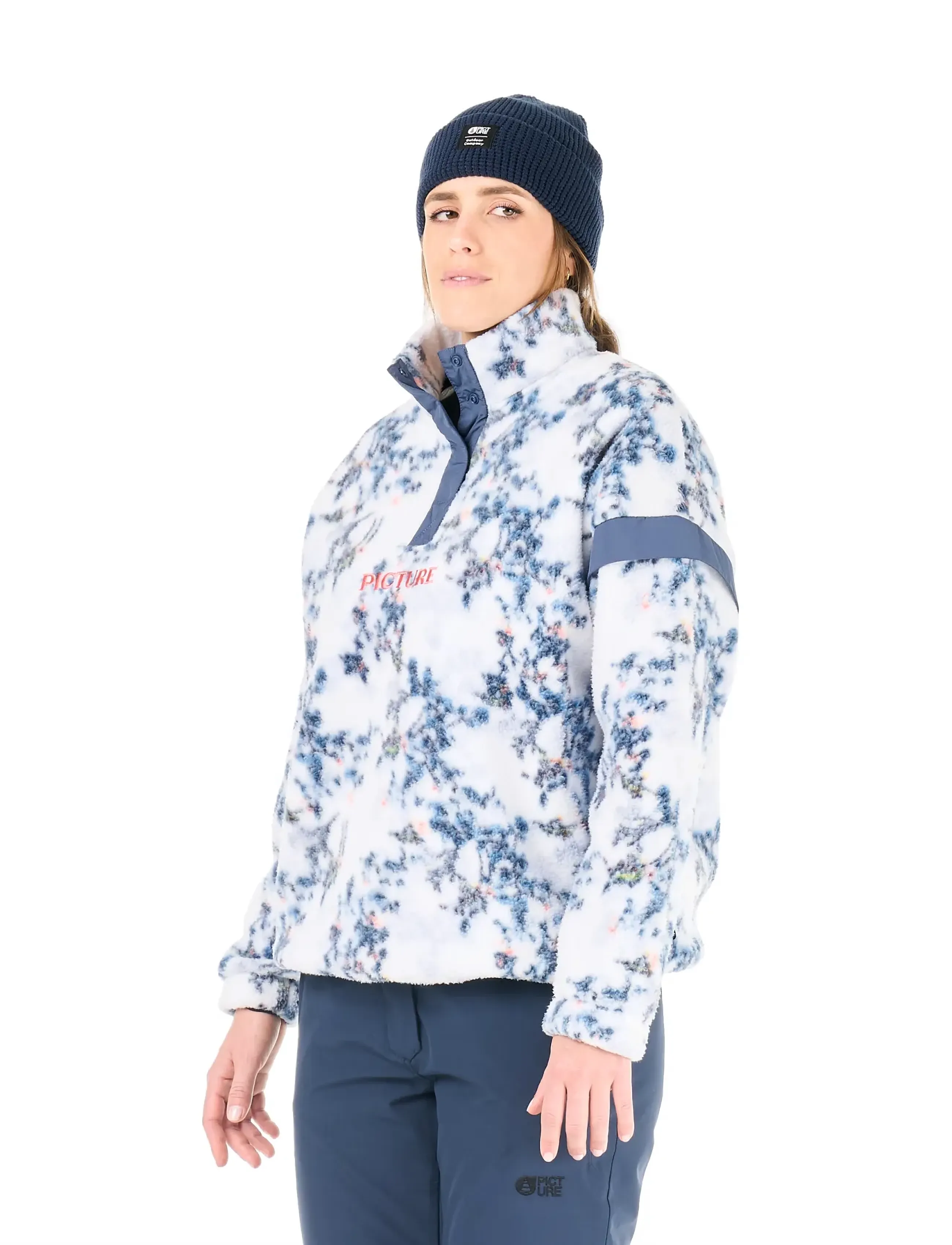 PICTURE ORGANIC CLOTHING - VELORA PRINTED 1/4 FLEECE - schrubby print - 4