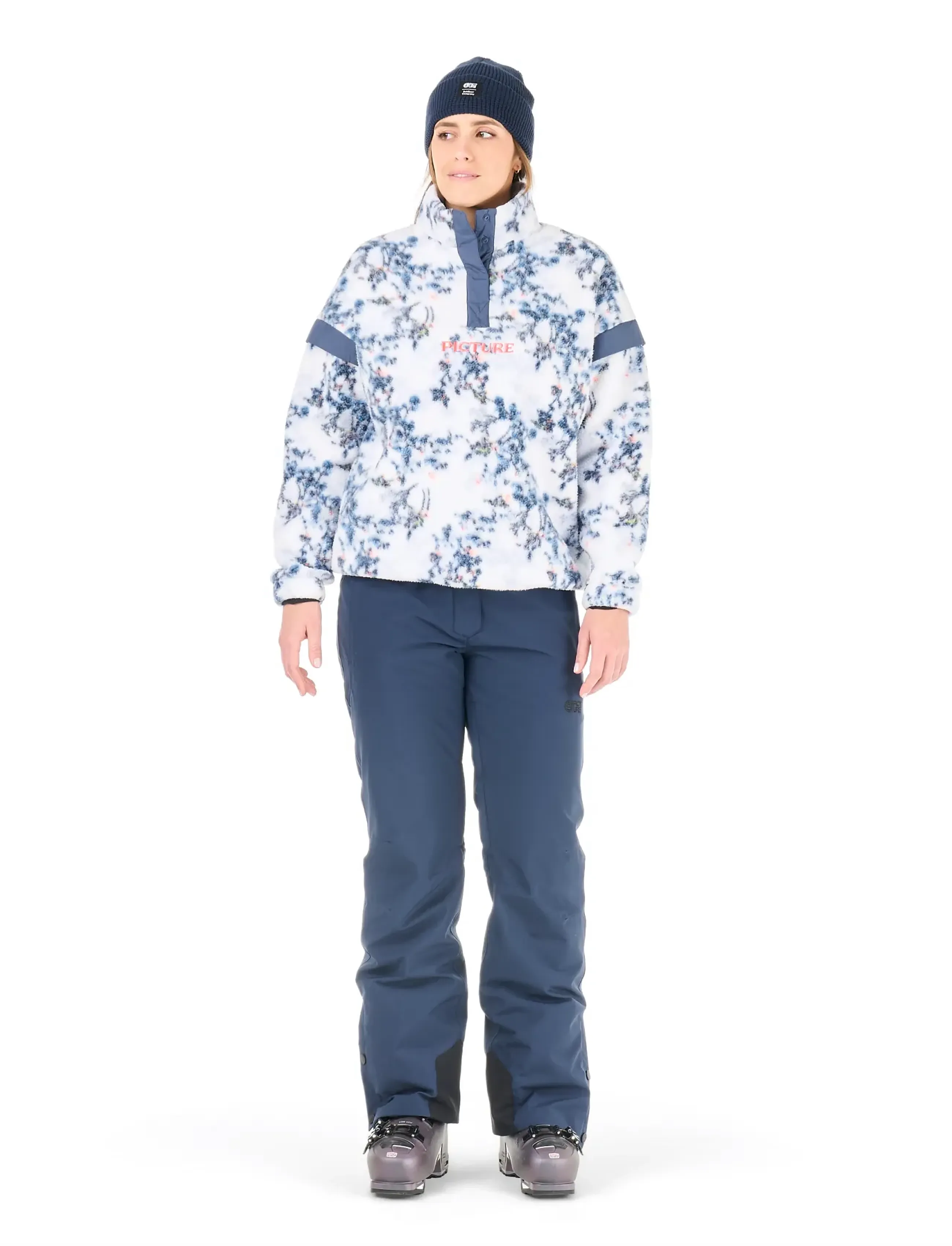 PICTURE ORGANIC CLOTHING Velora Printed 1/4 Fleece tröjor dam – bild 5