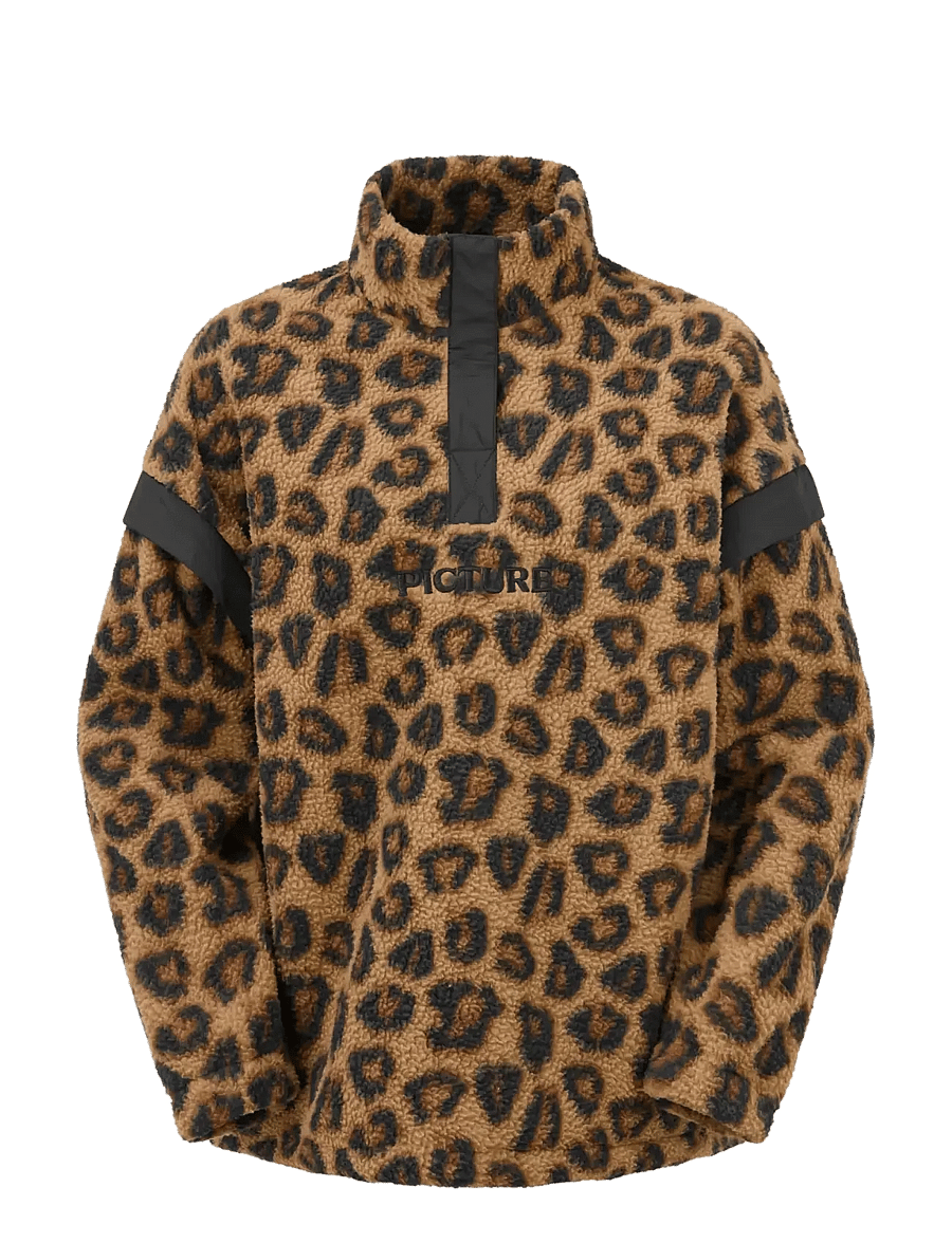 PICTURE ORGANIC CLOTHING - VELORA PRINTED 1/4 FLEECE - wild spot print - 1