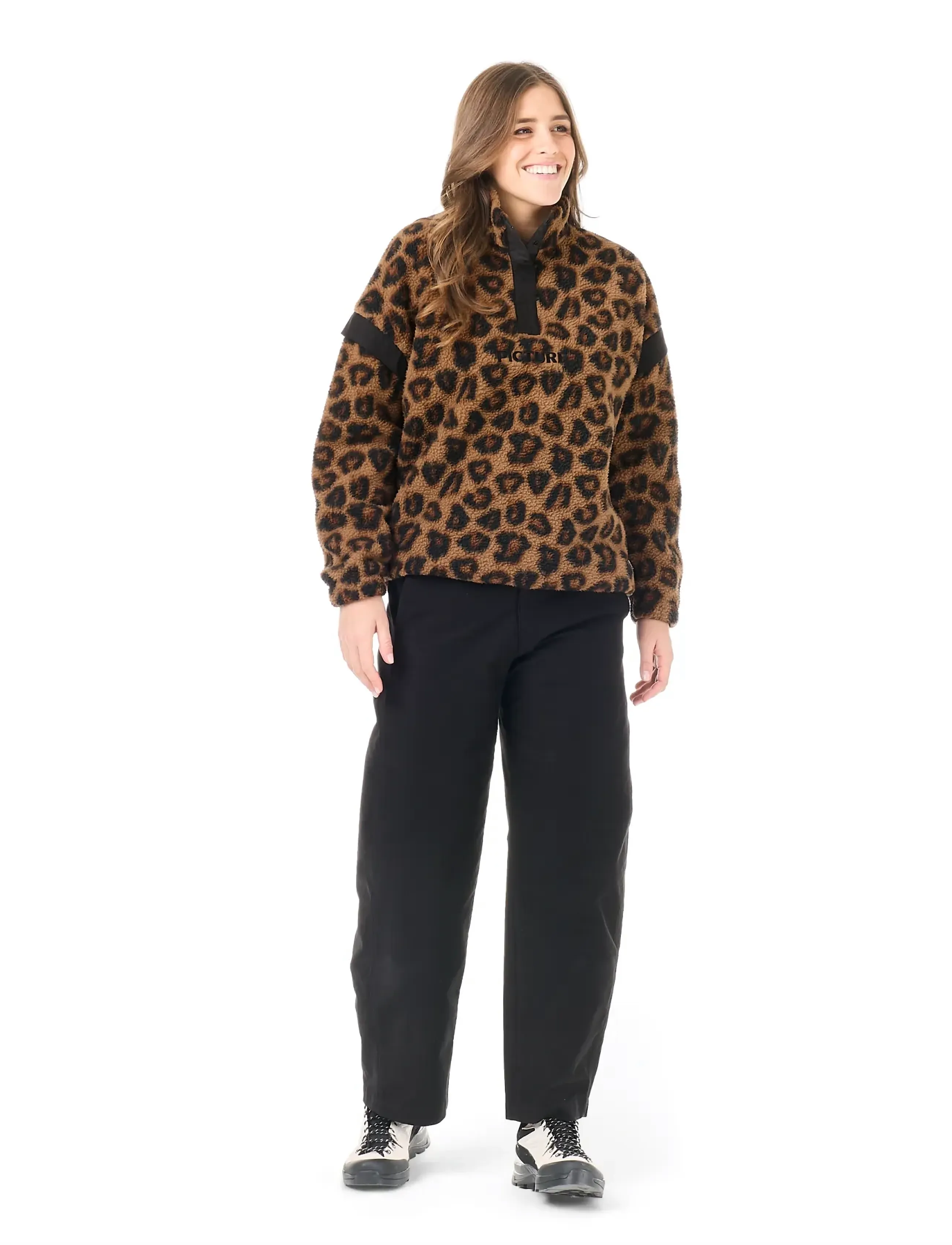 PICTURE ORGANIC CLOTHING - VELORA PRINTED 1/4 FLEECE - wild spot print - 3