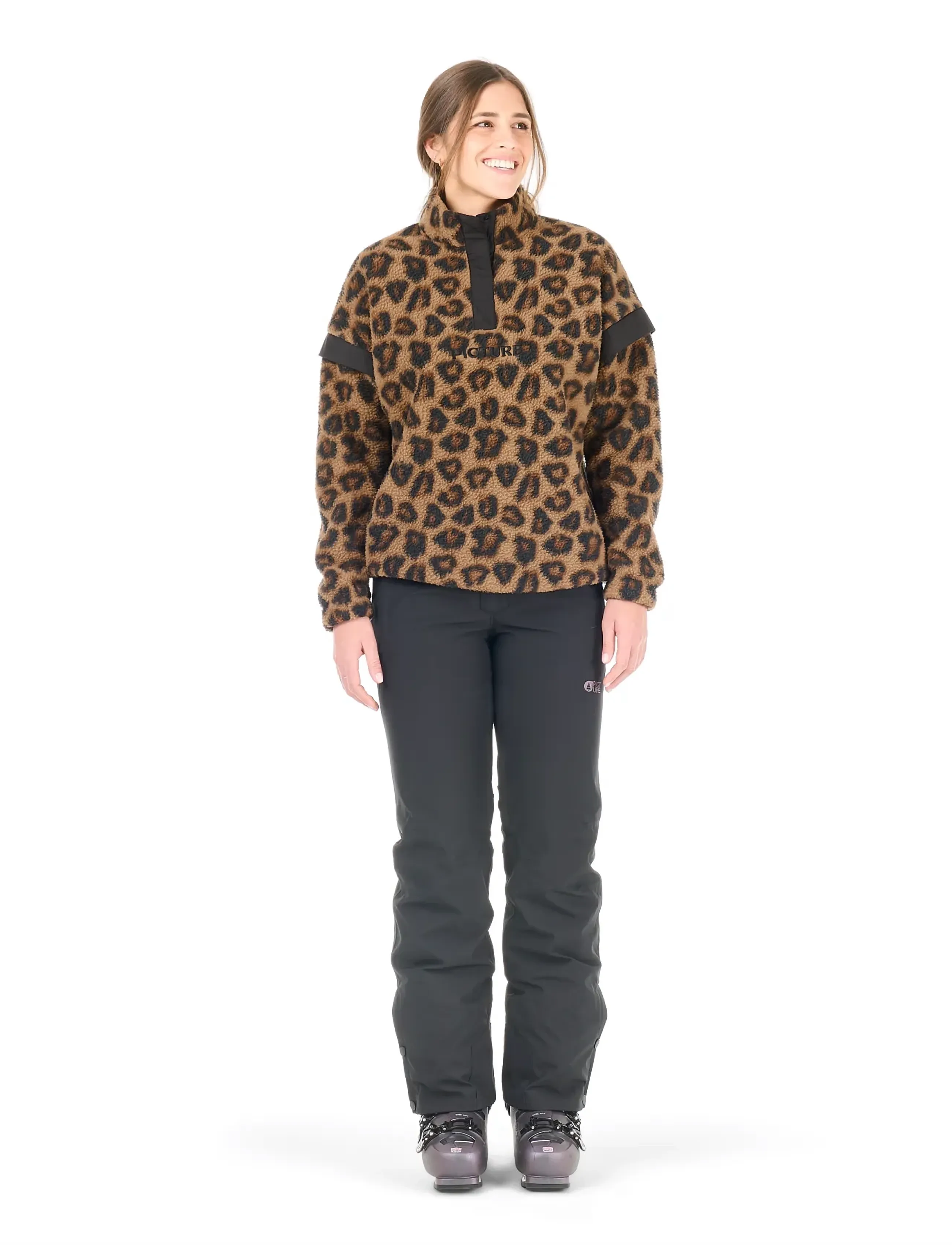 PICTURE ORGANIC CLOTHING - VELORA PRINTED 1/4 FLEECE - wild spot print - 5