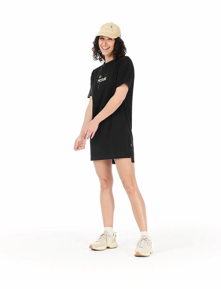 PICTURE ORGANIC CLOTHING - MINDA DRESS - t-shirts - black - 3