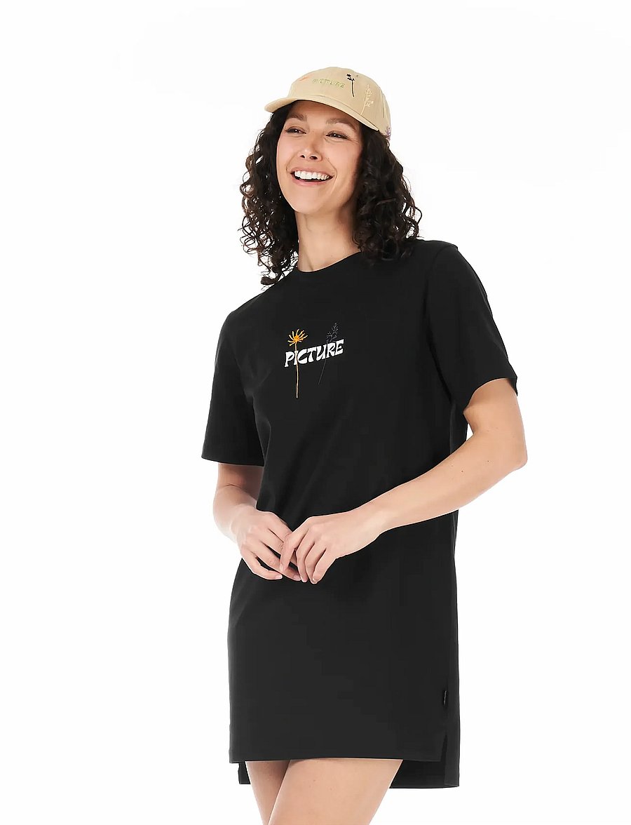 PICTURE ORGANIC CLOTHING - MINDA DRESS - t-shirts - black - 4