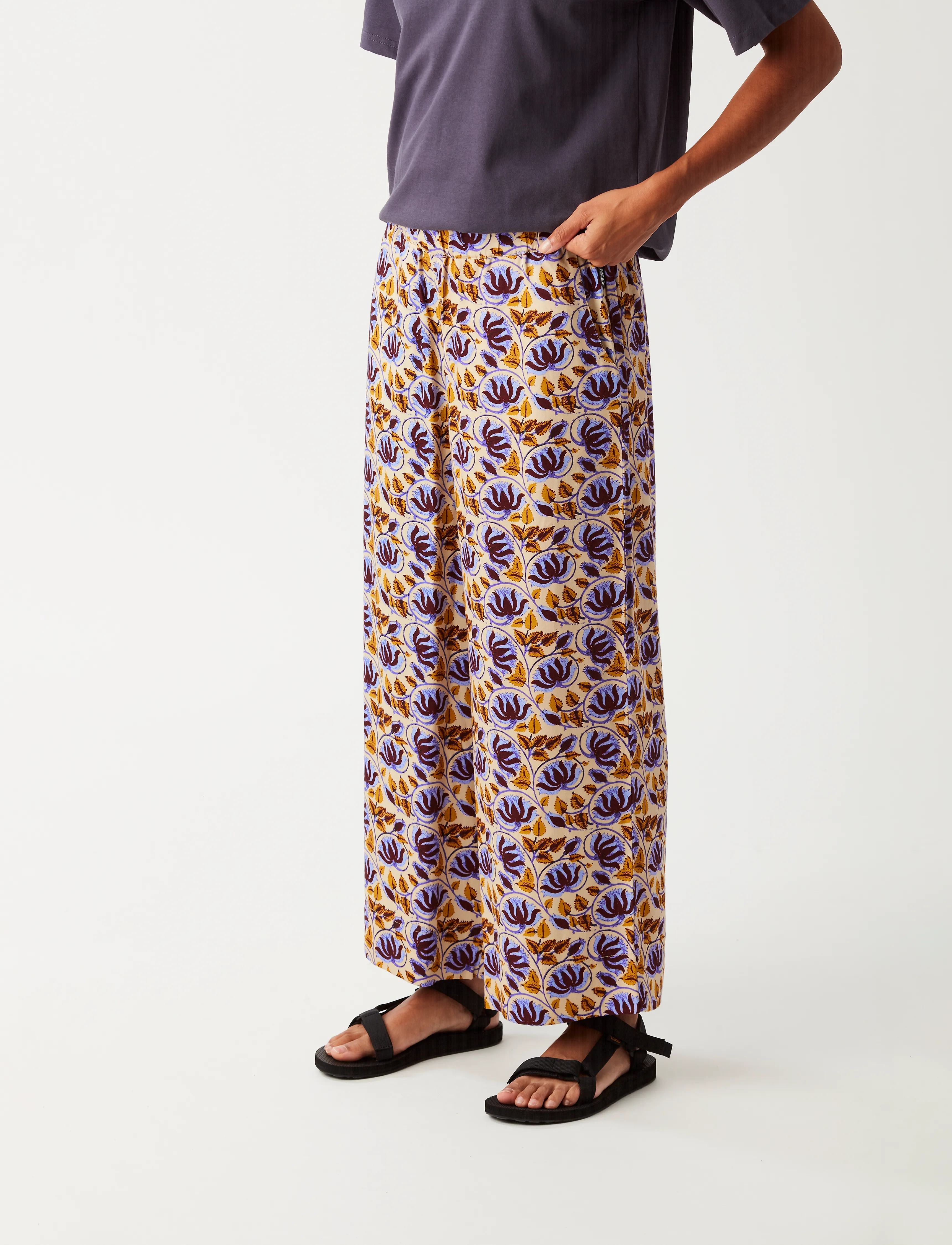 PICTURE ORGANIC CLOTHING - TYLITA PRINTED PANTS - a alpine thistle print - 3