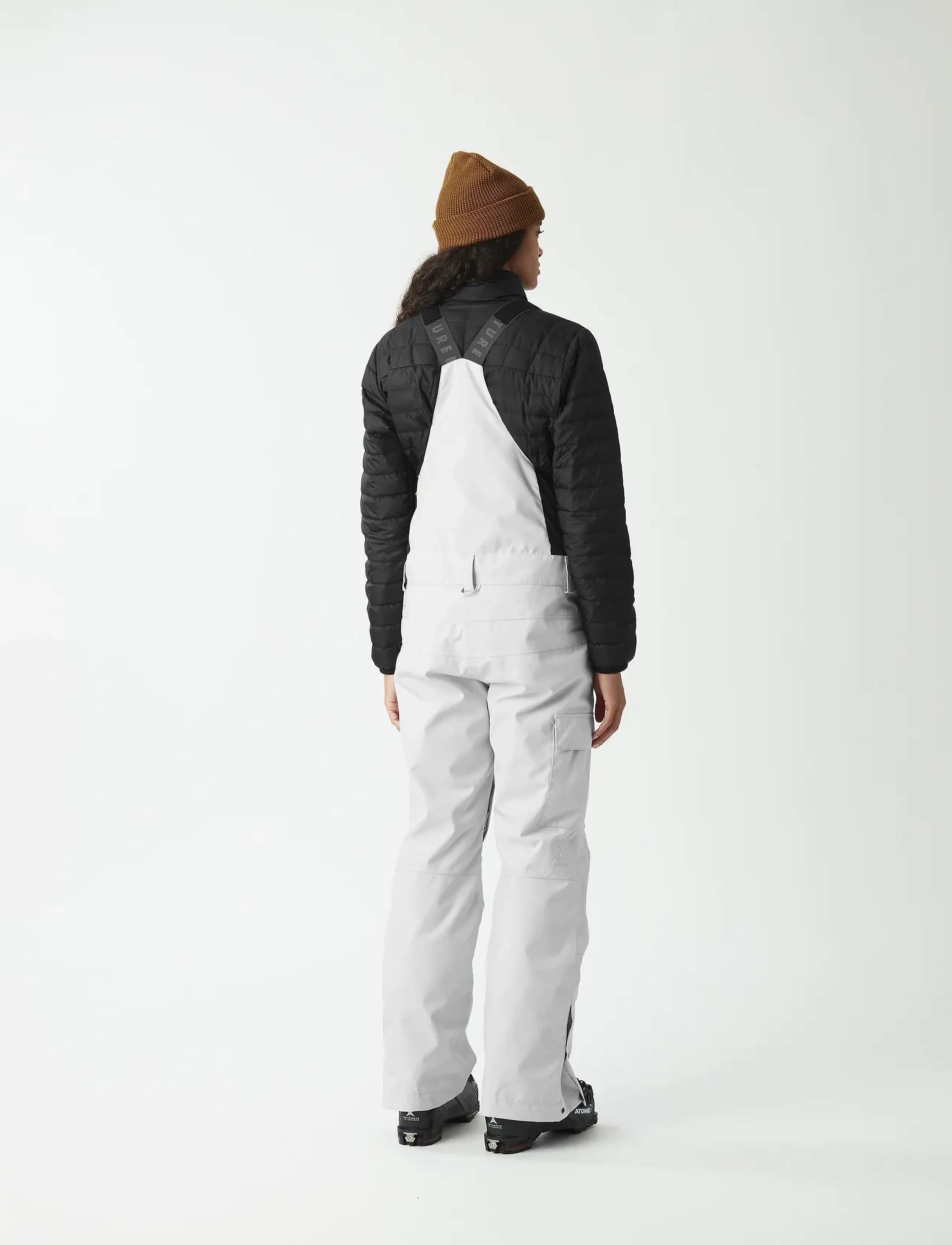 PICTURE ORGANIC CLOTHING BRITA BIB PANTS - Suusapüksid - C VAPOR GREY / white