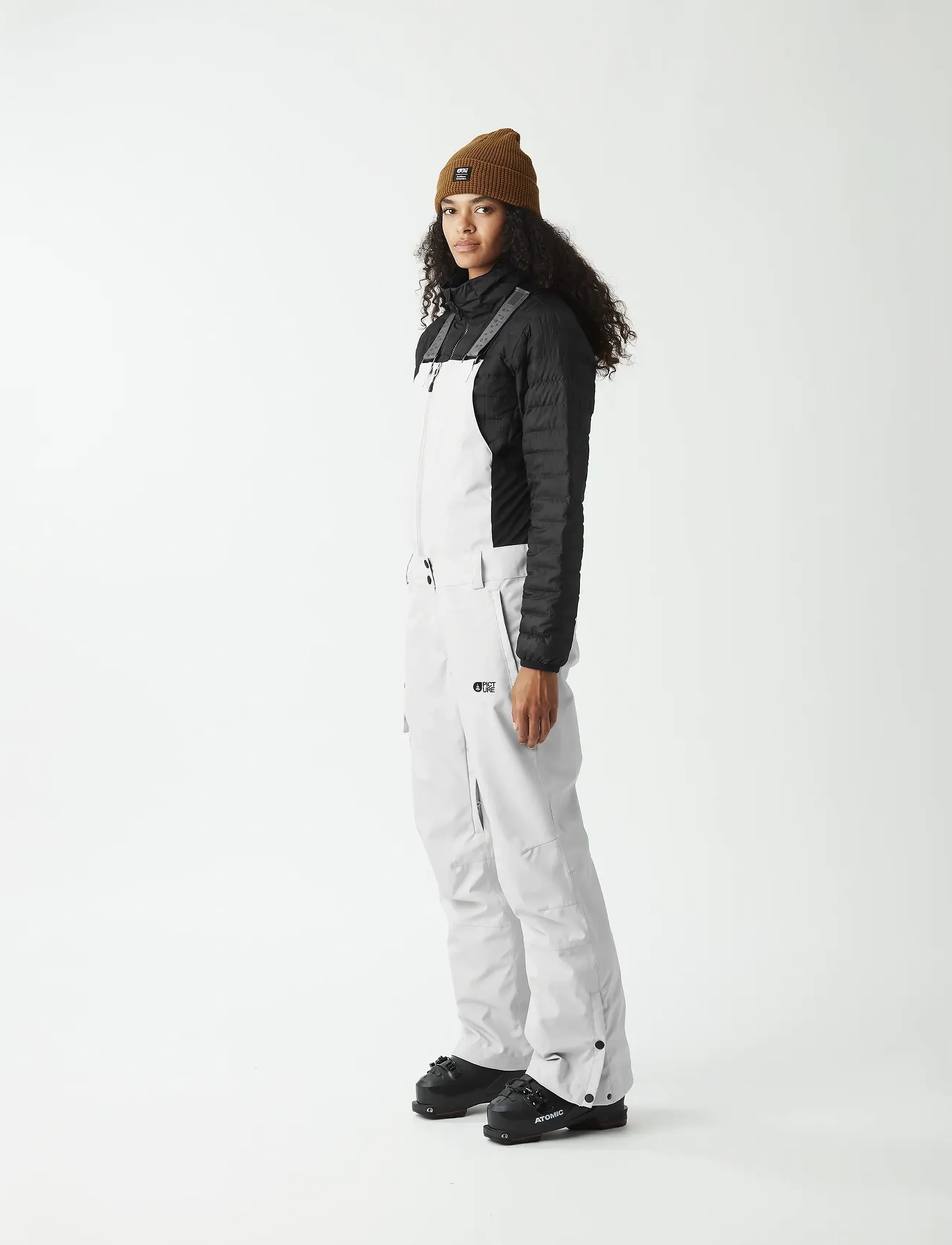 PICTURE ORGANIC CLOTHING - BRITA BIB PANTS - suusariietus - c vapor grey - 3