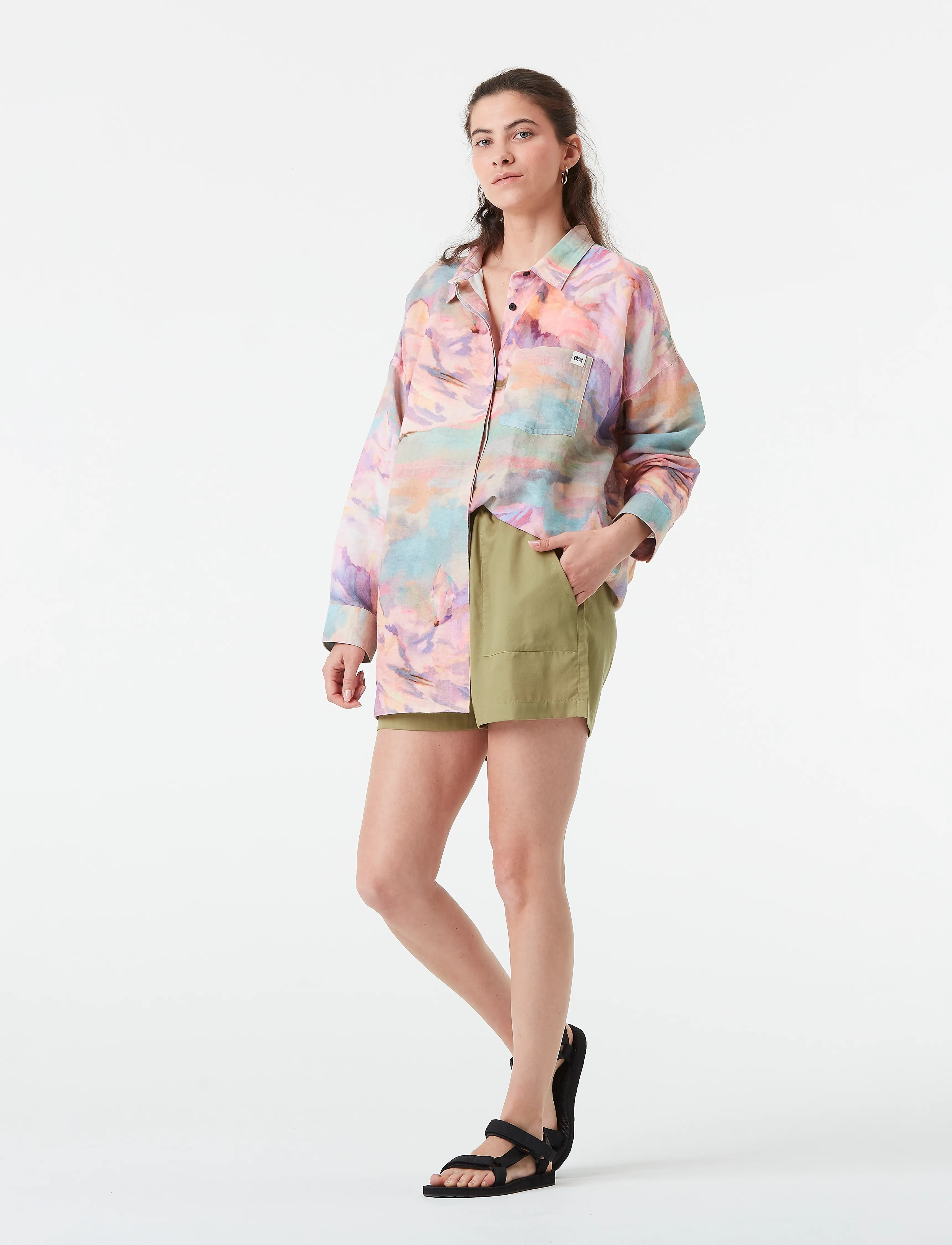 PICTURE ORGANIC CLOTHING - MILOU SHORTS - vabaaja lühikesed püksid - a aloe - 0