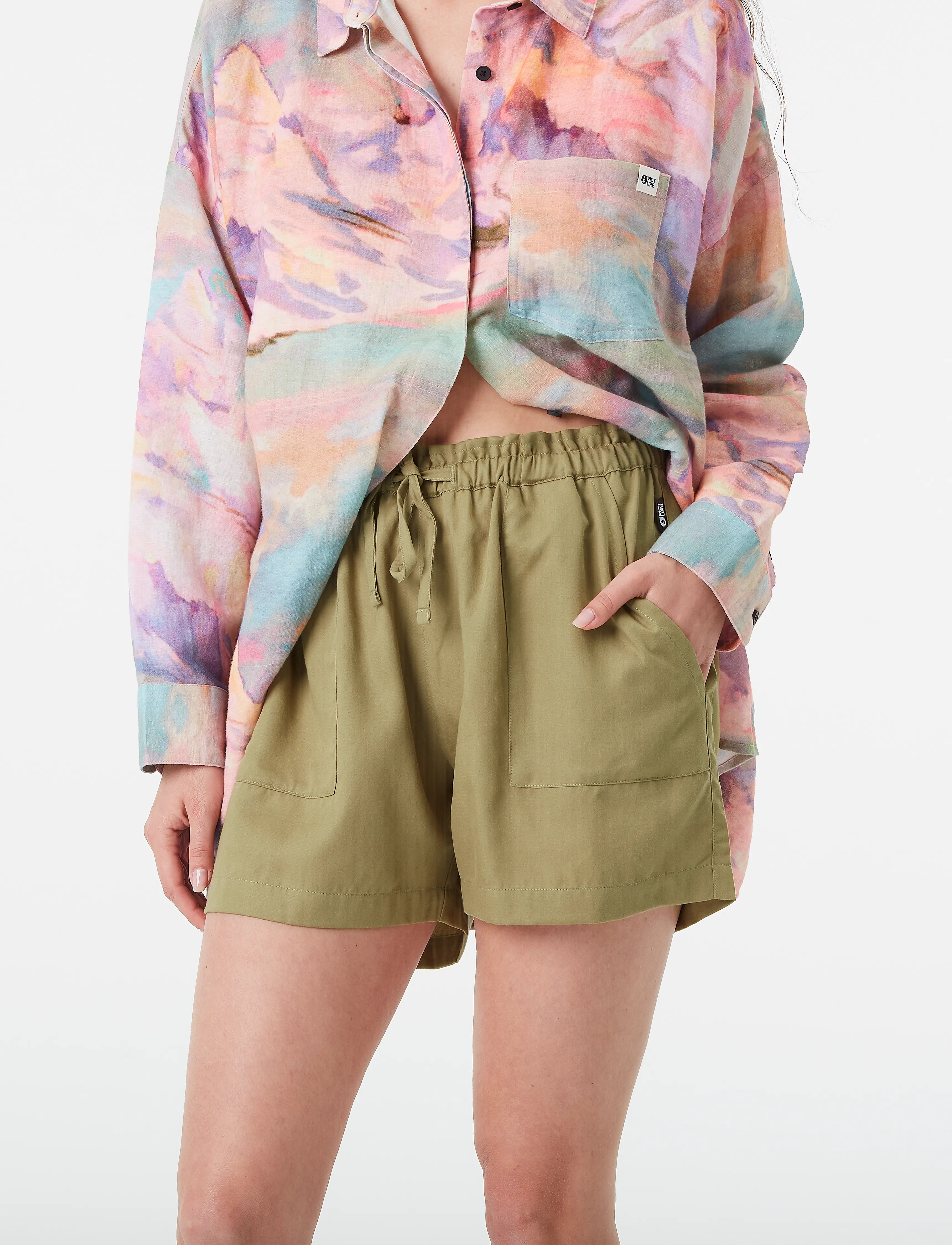 PICTURE ORGANIC CLOTHING - MILOU SHORTS - vabaaja lühikesed püksid - a aloe - 3