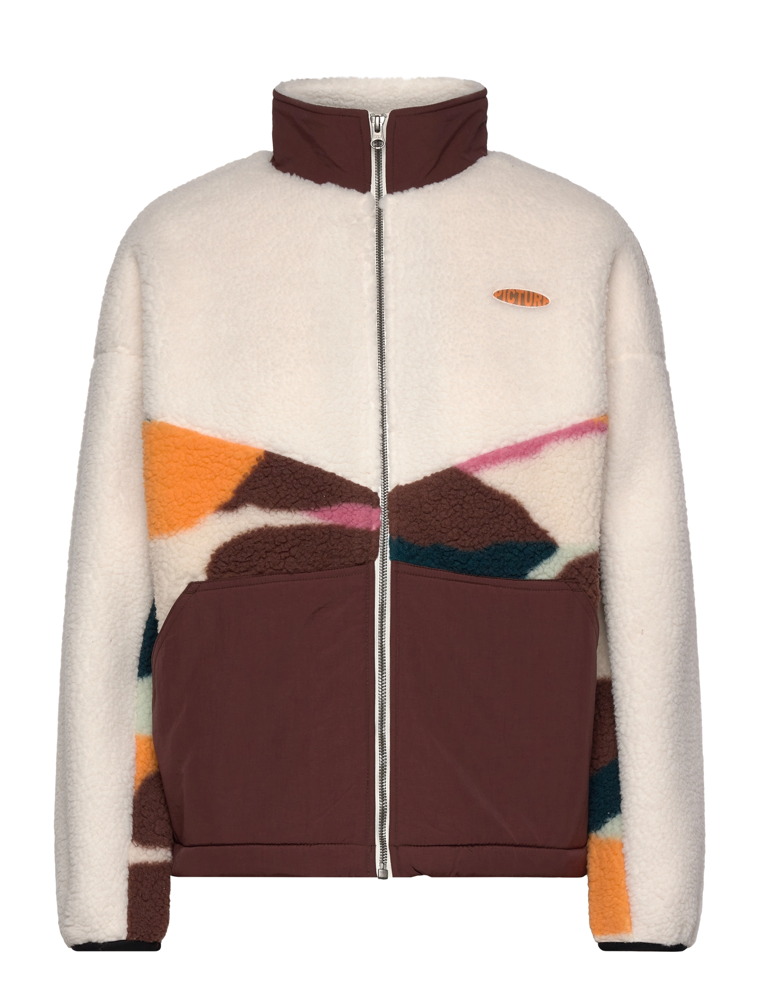PICTURE ORGANIC CLOTHING AKUNA ZIP FLEECE - Midlayer-jakker - TOFU / multi