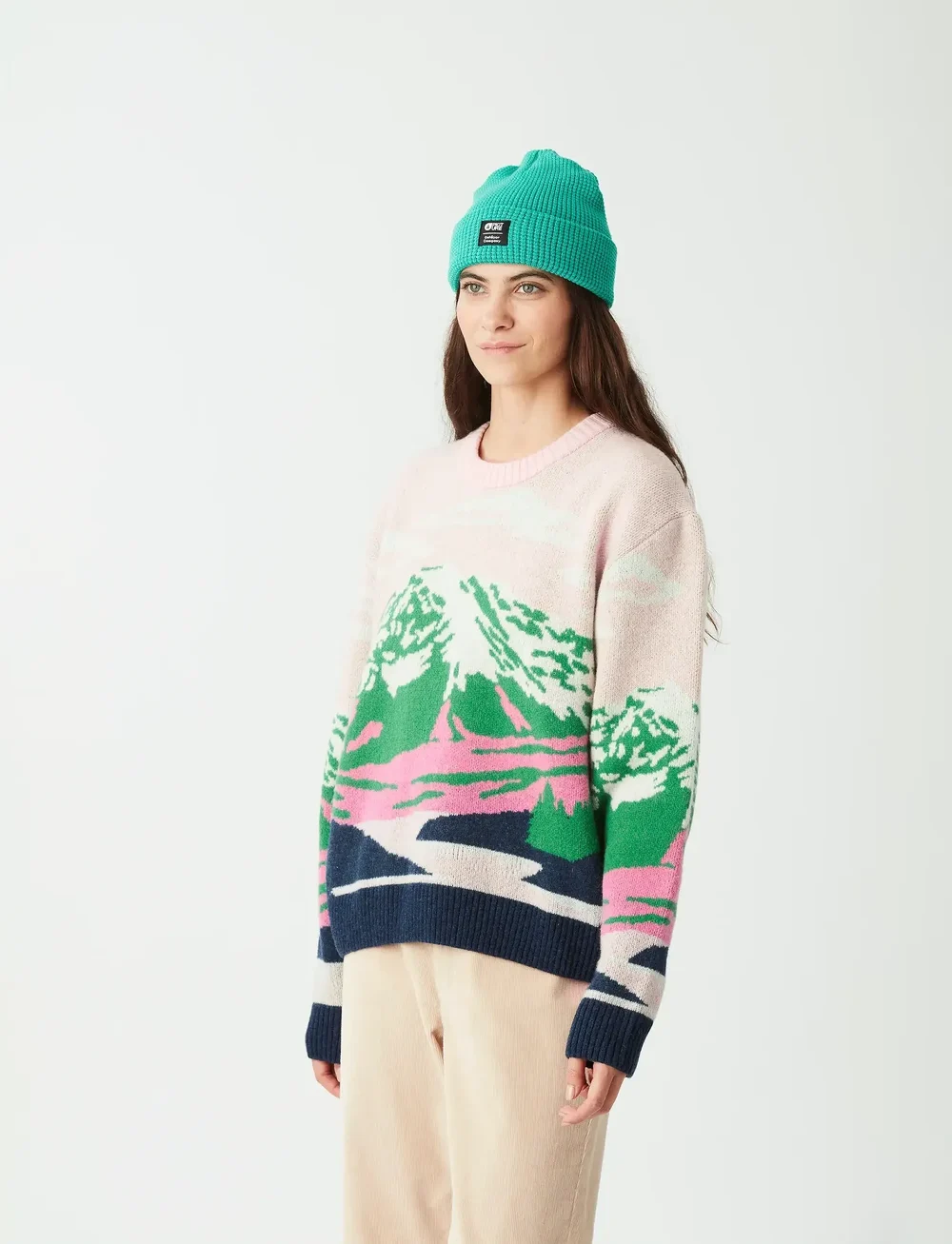 PICTURE ORGANIC CLOTHING - WAK KNIT - dressipluusid ja pusad - a cloudy landscape women - 4