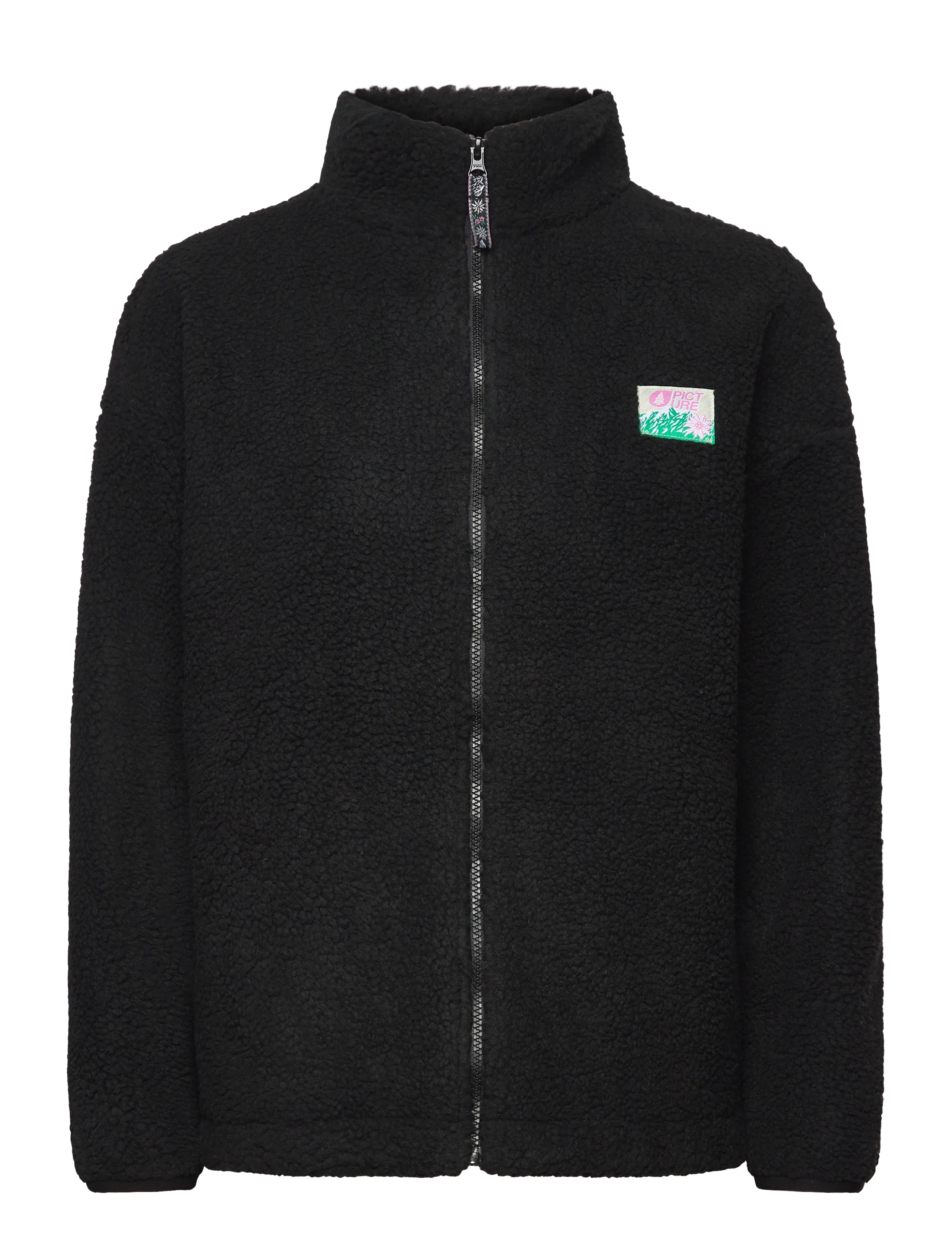 PICTURE ORGANIC CLOTHING Nyss Embro Zip Fleece, M, Black, Sport Clothing > Sport Fleeces & Midlayers, Dame