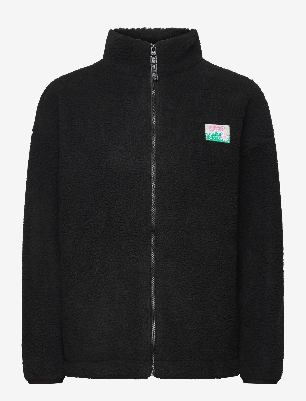 PICTURE ORGANIC CLOTHING - NYSS EMBRO ZIP FLEECE - fleece og mellemlag - a black - 0