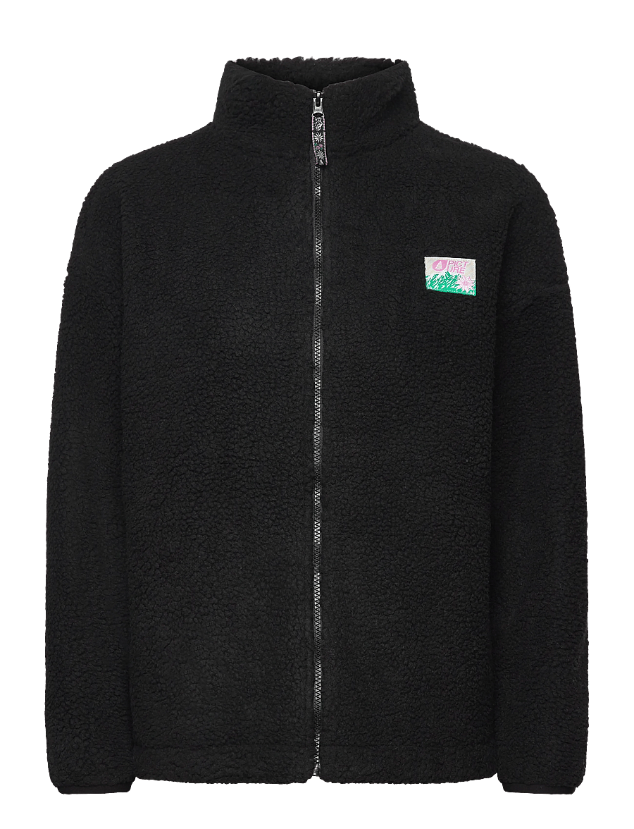 PICTURE ORGANIC CLOTHING - NYSS EMBRO ZIP FLEECE - oberteile - a black - 0