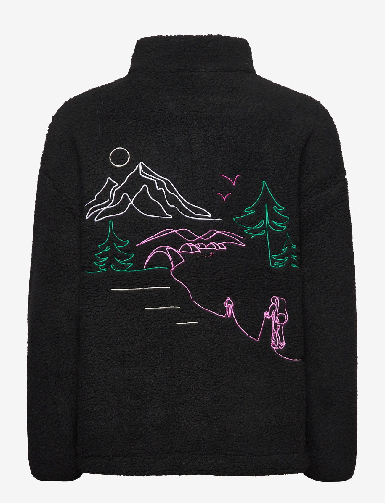 PICTURE ORGANIC CLOTHING - NYSS EMBRO ZIP FLEECE - fleece og mellemlag - a black - 1