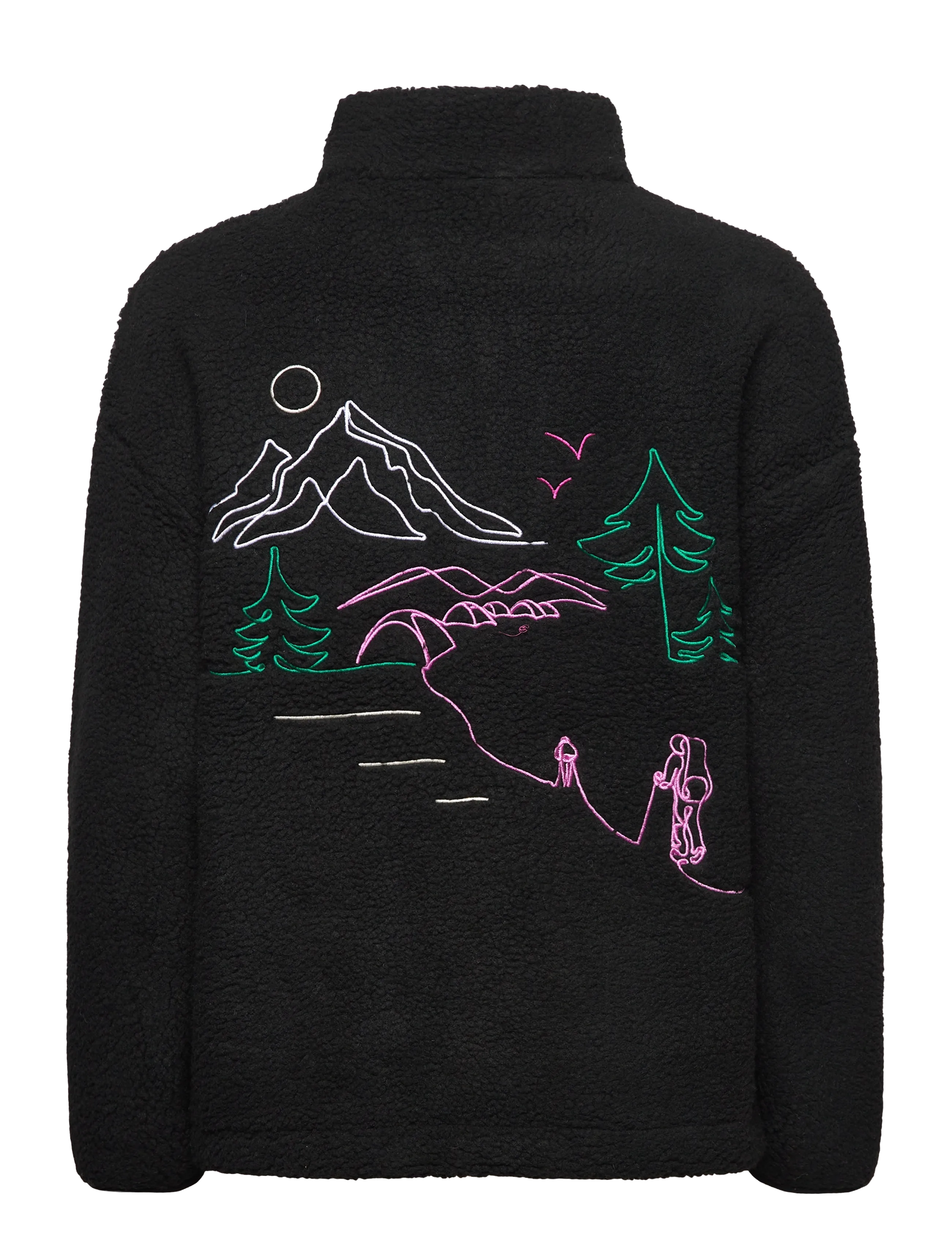 PICTURE ORGANIC CLOTHING - NYSS EMBRO ZIP FLEECE - overdele - a black - 1
