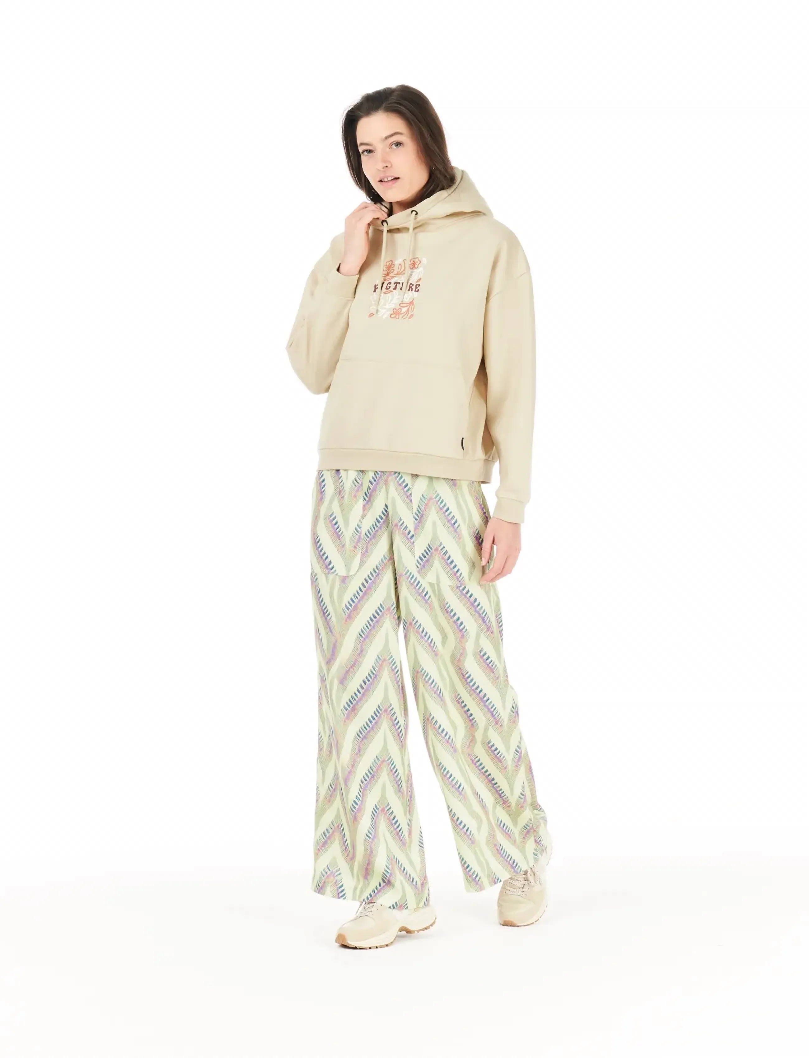 PICTURE ORGANIC CLOTHING Luminary Hoodie, Kvinder, Grafisk Hættetrøje, Gul, Str: L