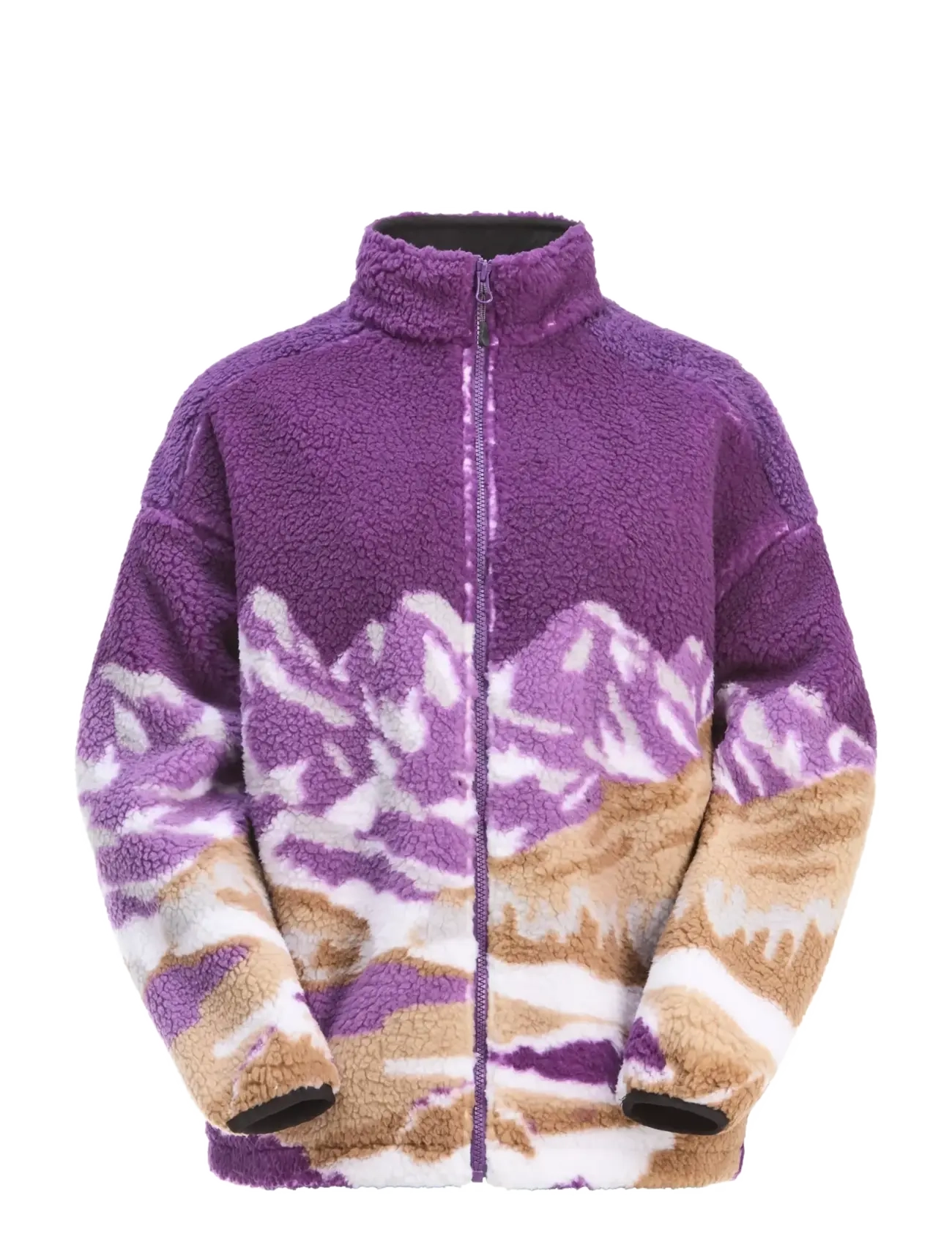 PICTURE ORGANIC CLOTHING NYSS ZIP FLEECE - PICTURE ORGANIC CLOTHING - LANDSCAPE GRAPE / purple