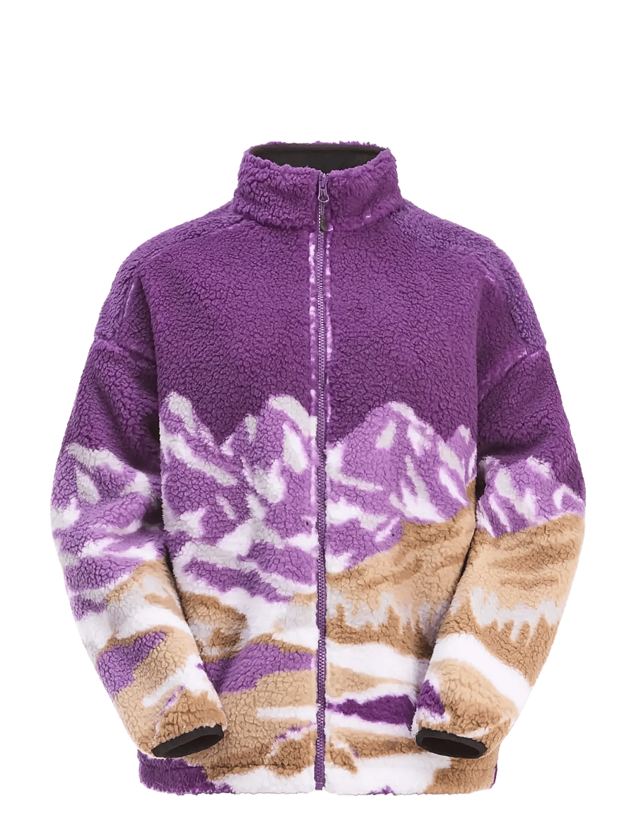 PICTURE ORGANIC CLOTHING - NYSS ZIP FLEECE - landscape grape - 1