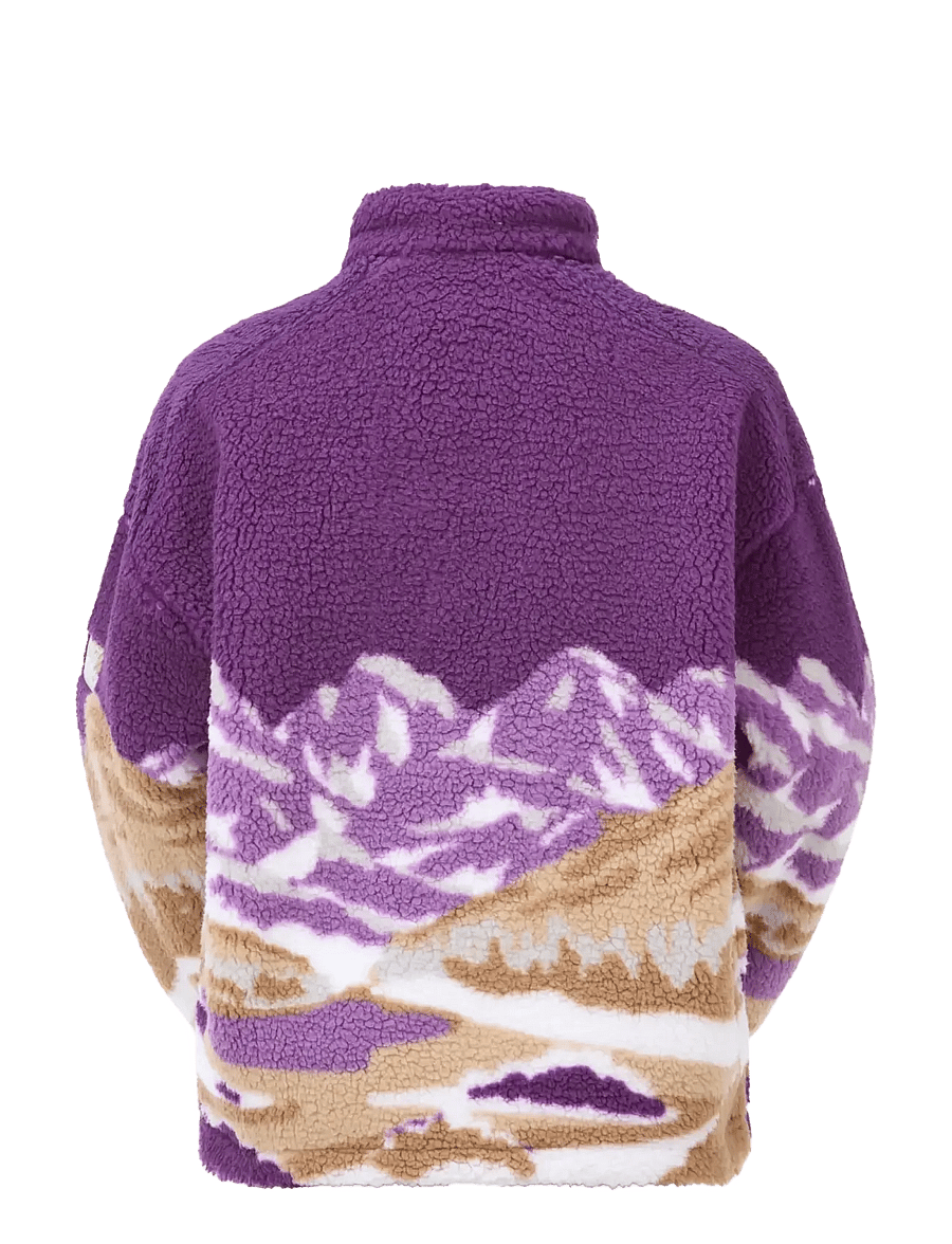 PICTURE ORGANIC CLOTHING - NYSS ZIP FLEECE - landscape grape - 2
