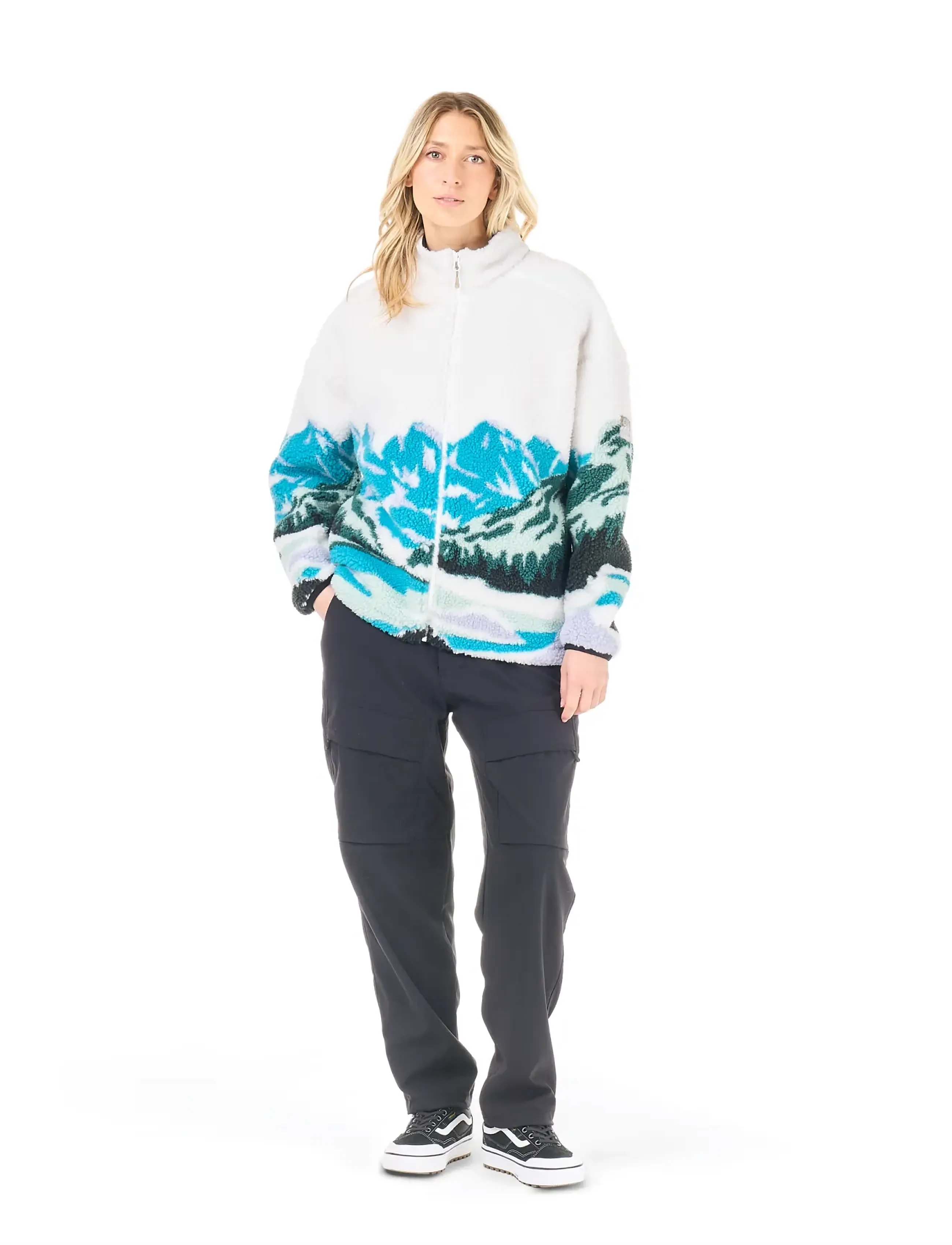PICTURE ORGANIC CLOTHING - NYSS ZIP FLEECE - landscape pure - 4