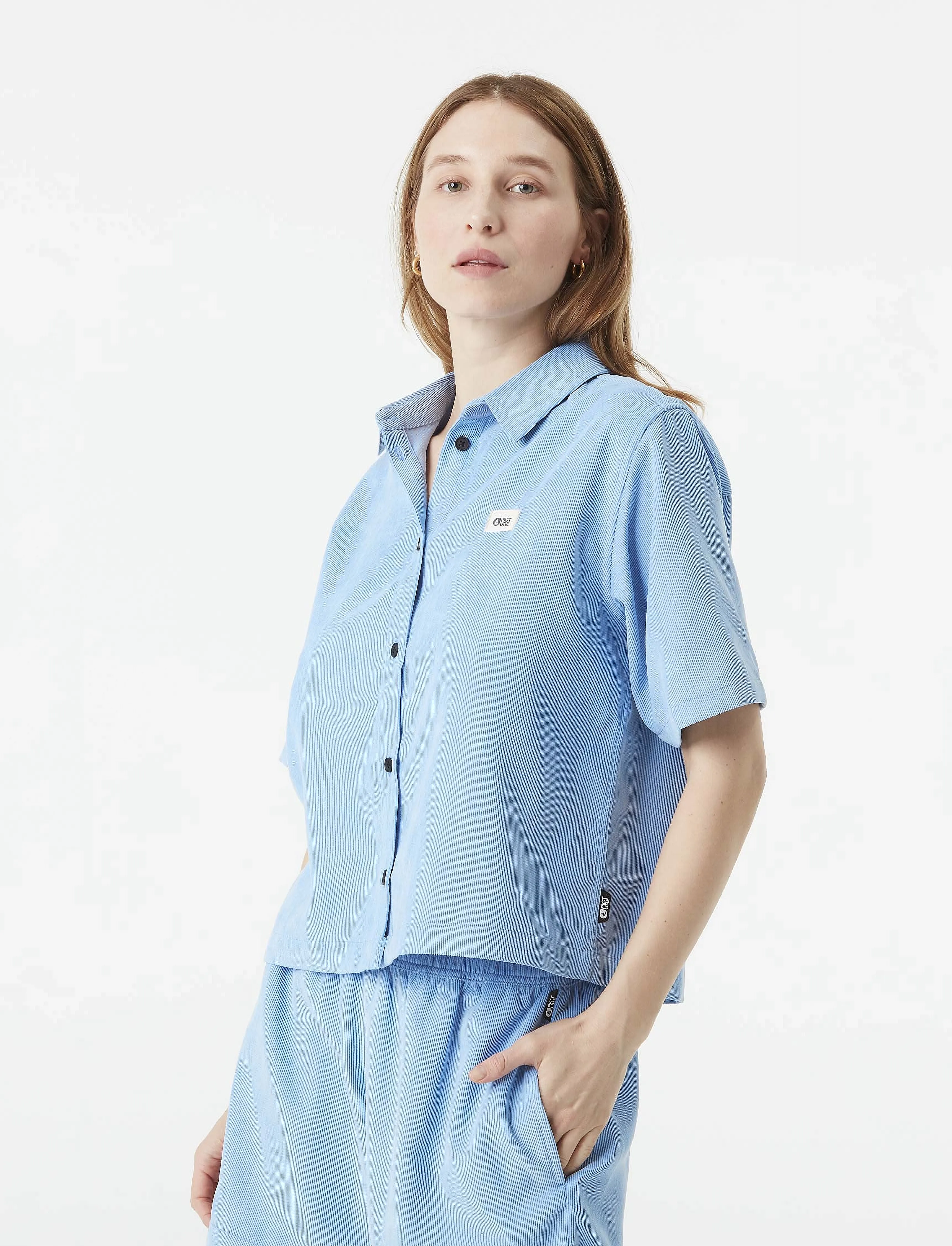 PICTURE ORGANIC CLOTHING - SESIA CORD SHIRT - chemises - b vista blue - 3