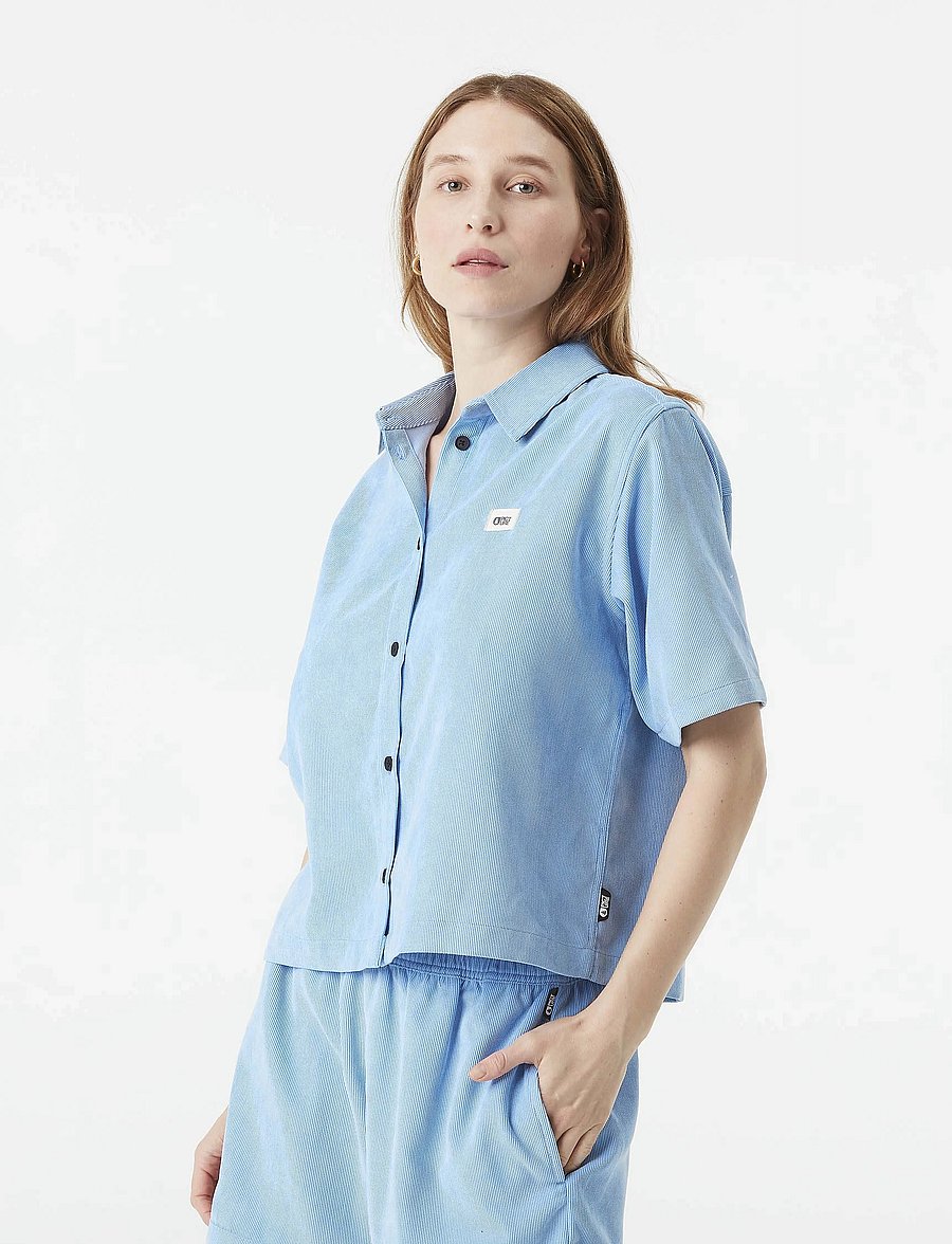 PICTURE ORGANIC CLOTHING - SESIA CORD SHIRT - marškiniai - b vista blue - 3