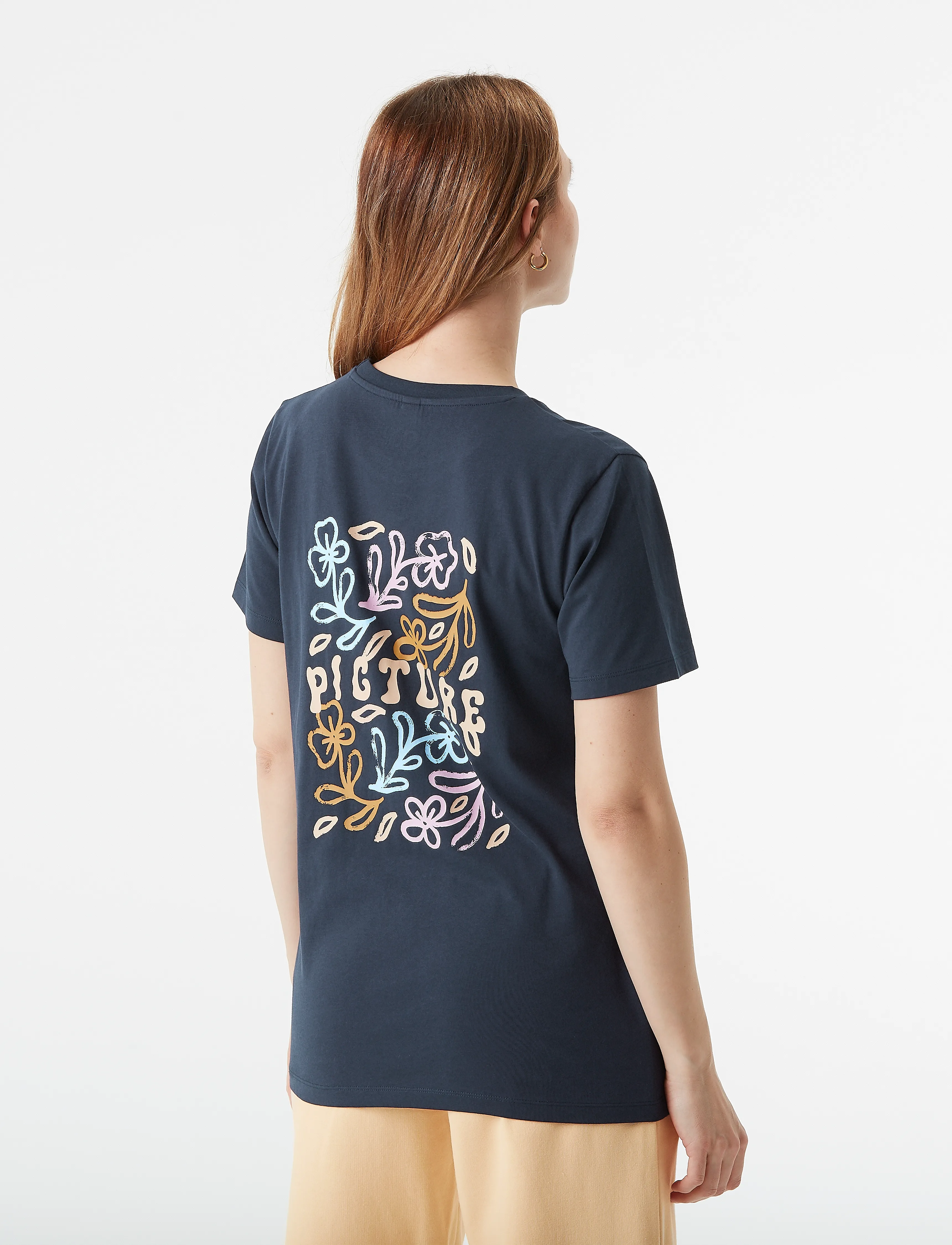 PICTURE ORGANIC CLOTHING - VIREL TEE - t-shirts - b dark blue - 3
