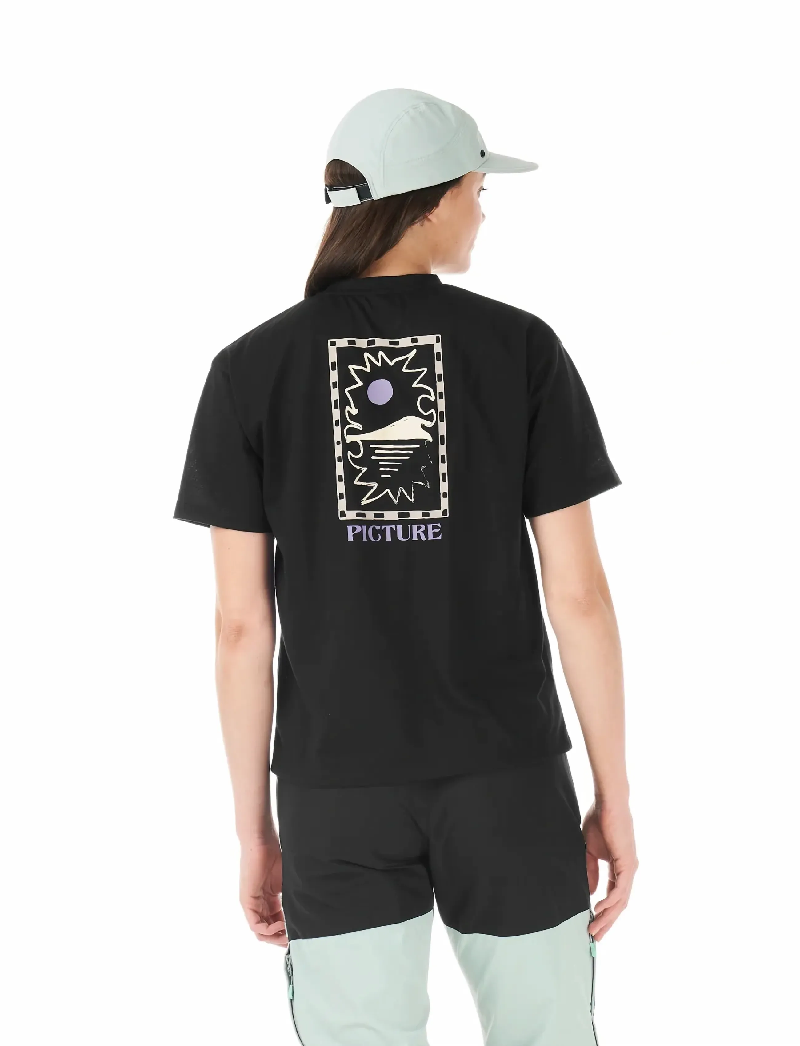 PICTURE ORGANIC CLOTHING TIMONT W TECH TEE - Sportstopper - BLACK / black