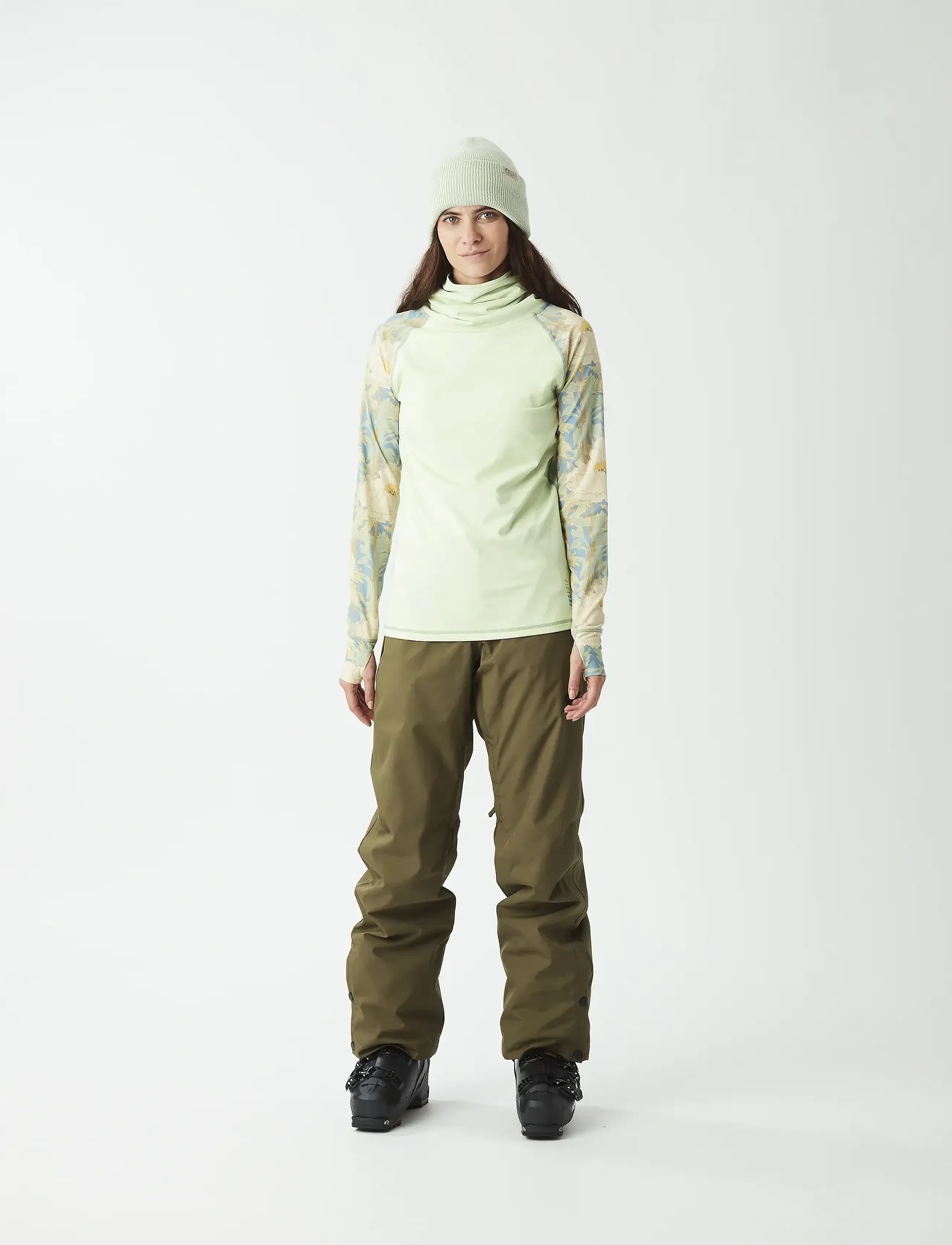 PICTURE ORGANIC CLOTHING Pagaya High Fleece, S, Green, Sport Clothing > Sport Fleeces & Midlayers, Dame