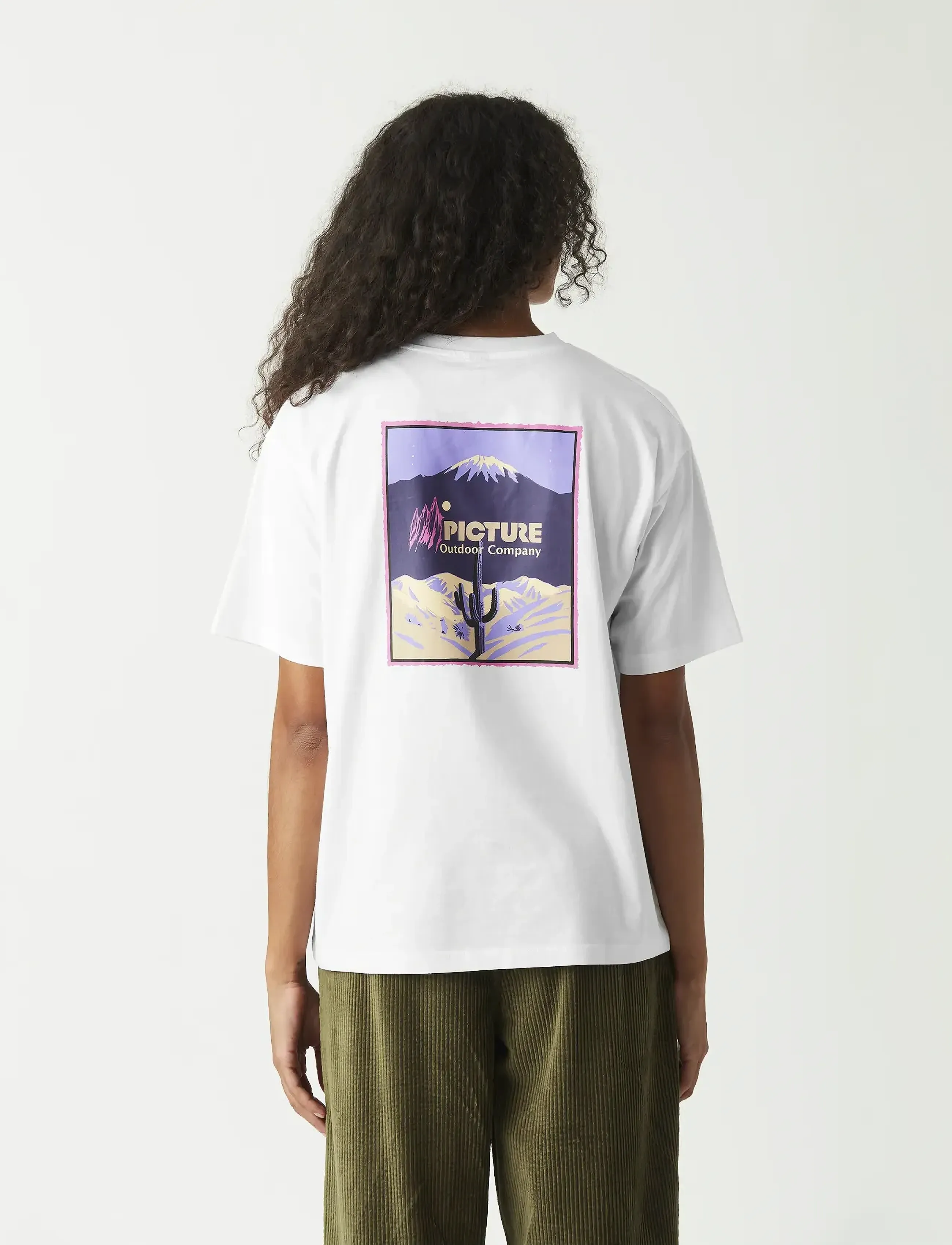 PICTURE ORGANIC CLOTHING Omii Tee, XL, White, T-Shirts & Toppe > Kortærmede, Dame
