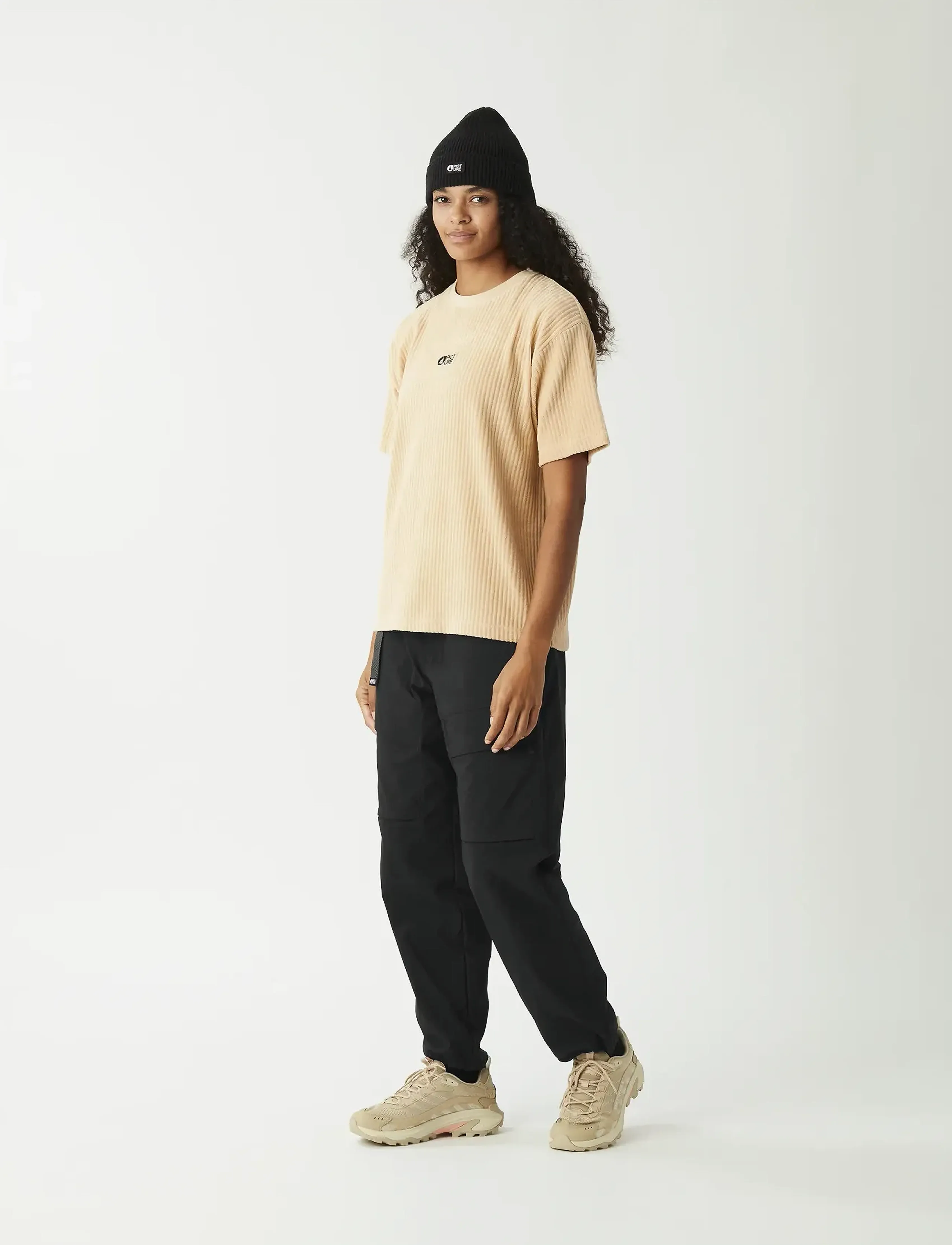 PICTURE ORGANIC CLOTHING - LAIKKO VELOURS TEE - t-shirts - a smoke gray - 3