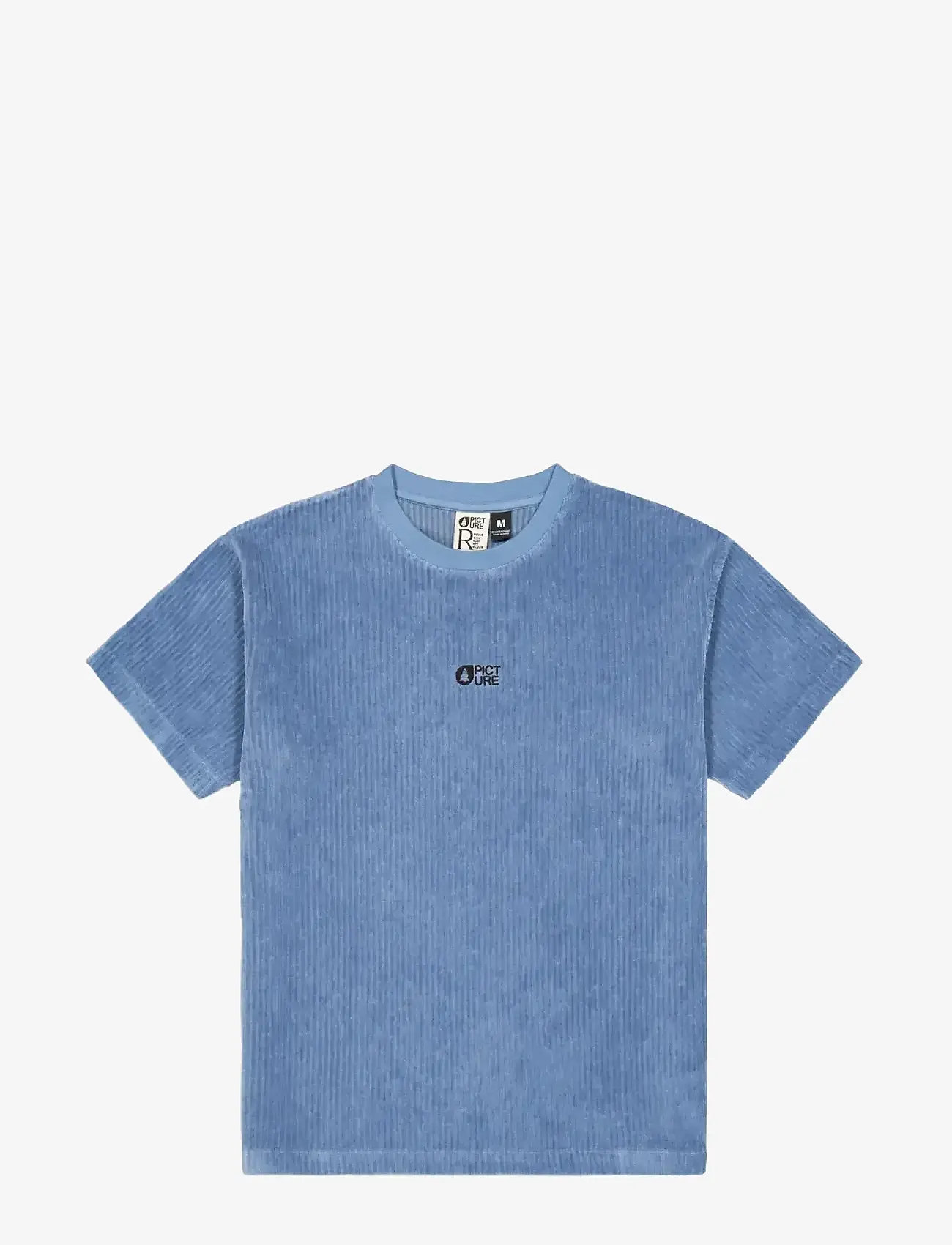 PICTURE ORGANIC CLOTHING - LAIKKO VELOURS TEE - t-shirts - b stonewash - 1