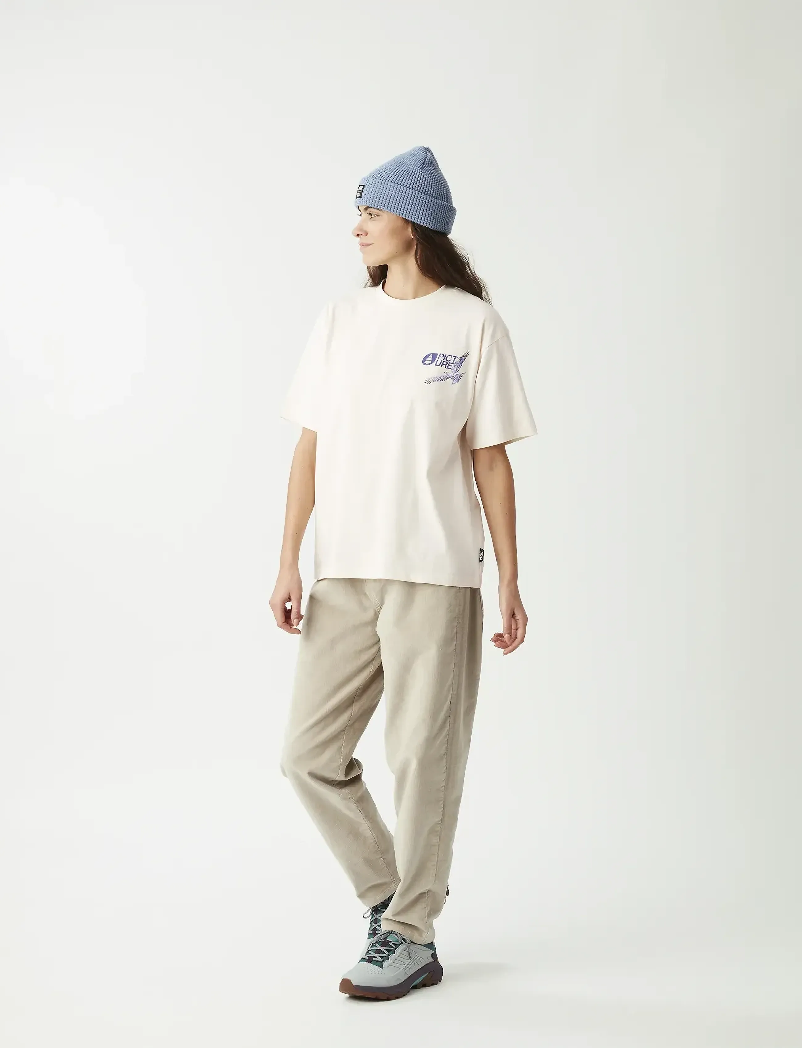 PICTURE ORGANIC CLOTHING Manon Diemer Tee, Kvinder, T-Shirt, Hvid, Str: XL