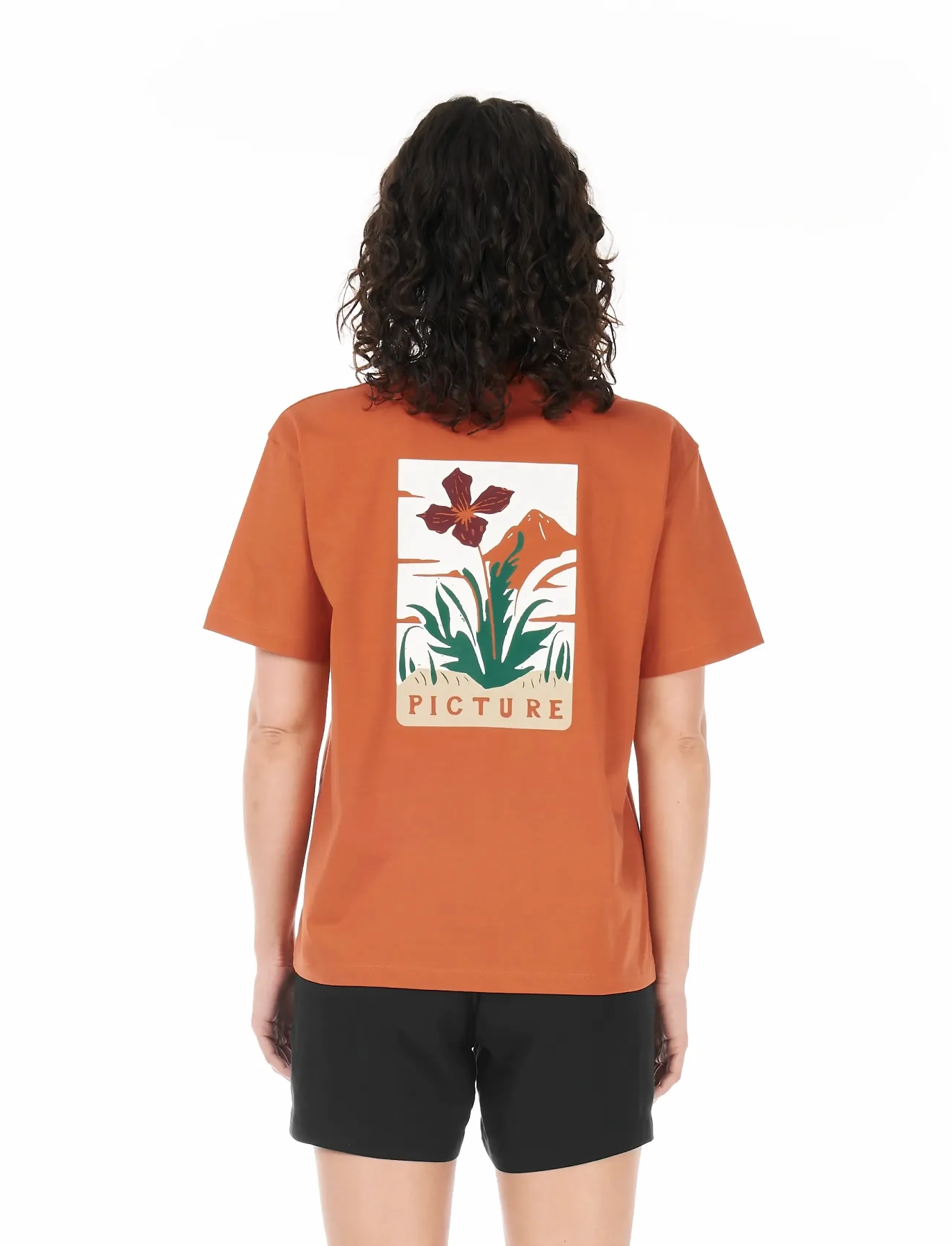 PICTURE ORGANIC CLOTHING Yovel Tee, Kvinder, T-Shirt, Orange, Str: XS