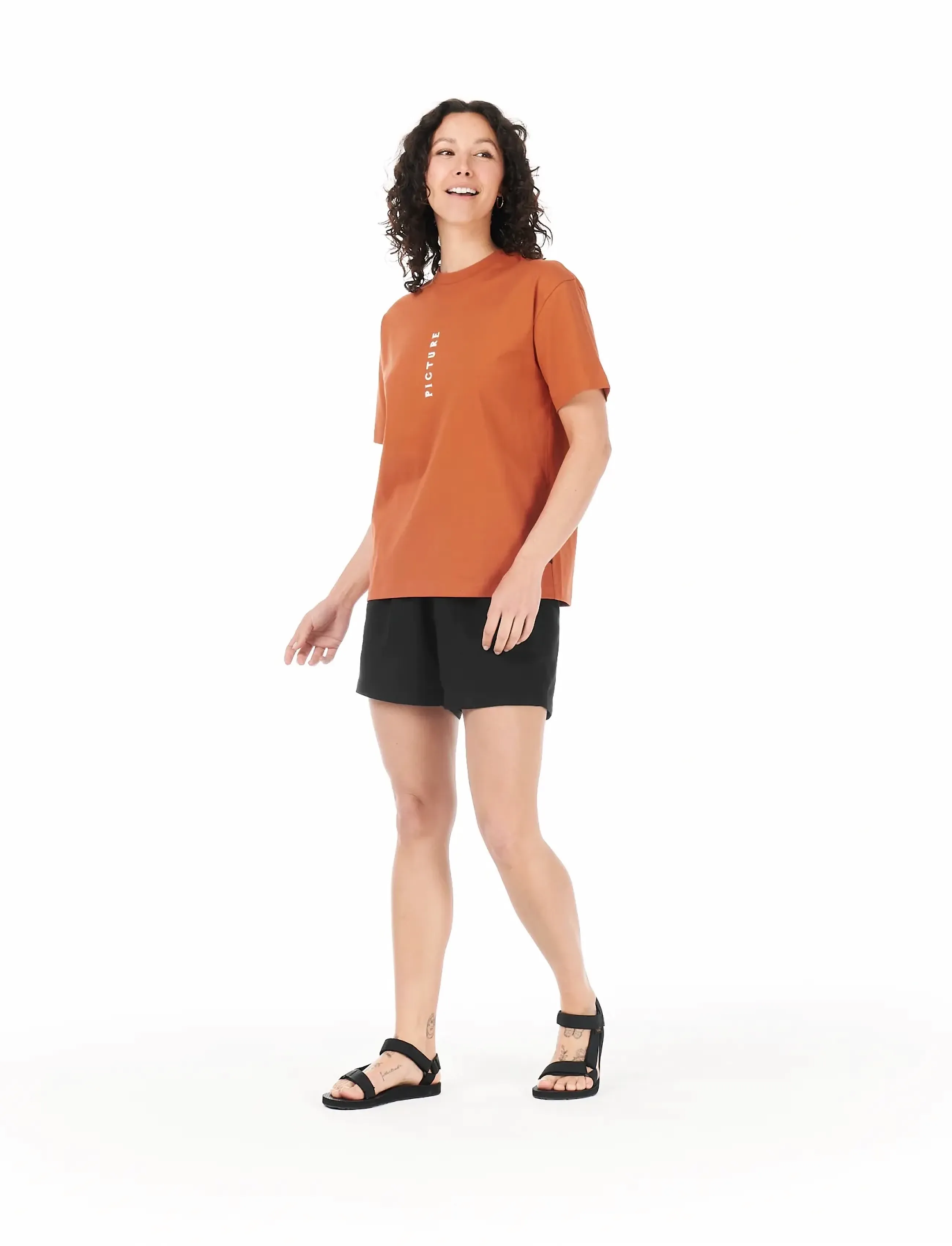 PICTURE ORGANIC CLOTHING - YOVEL TEE - t-shirts - mango - 3