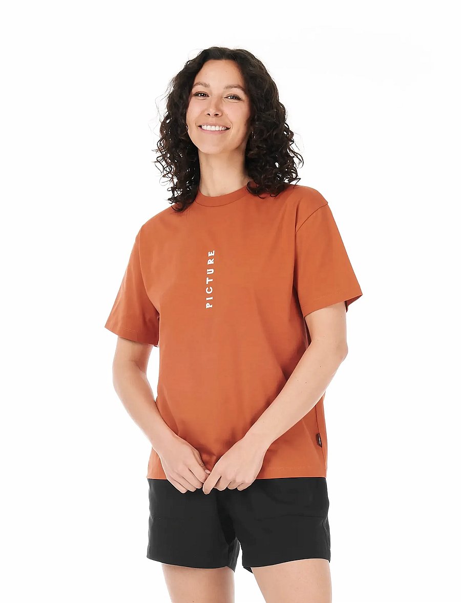 PICTURE ORGANIC CLOTHING - YOVEL TEE - t-shirts - mango - 4