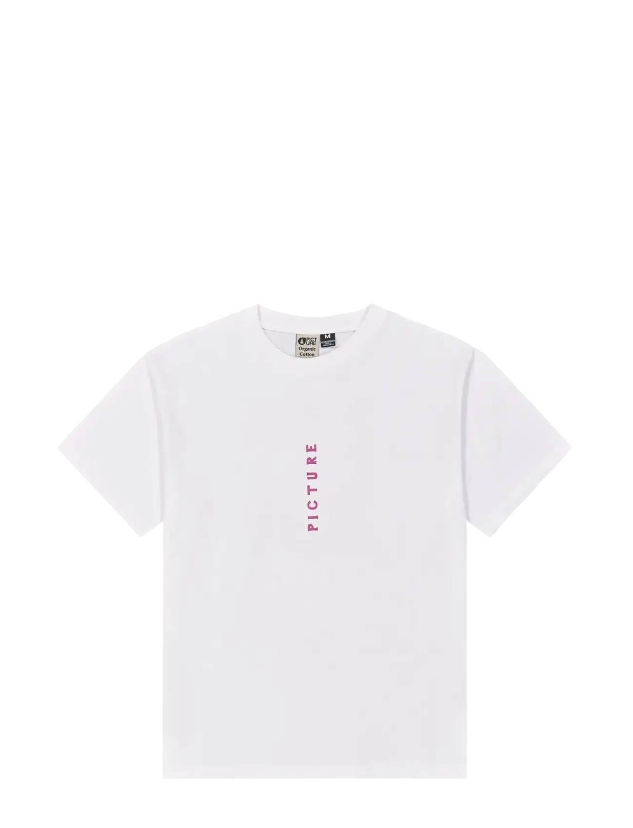 PICTURE ORGANIC CLOTHING YOVEL TEE - Riided - WHITE / white