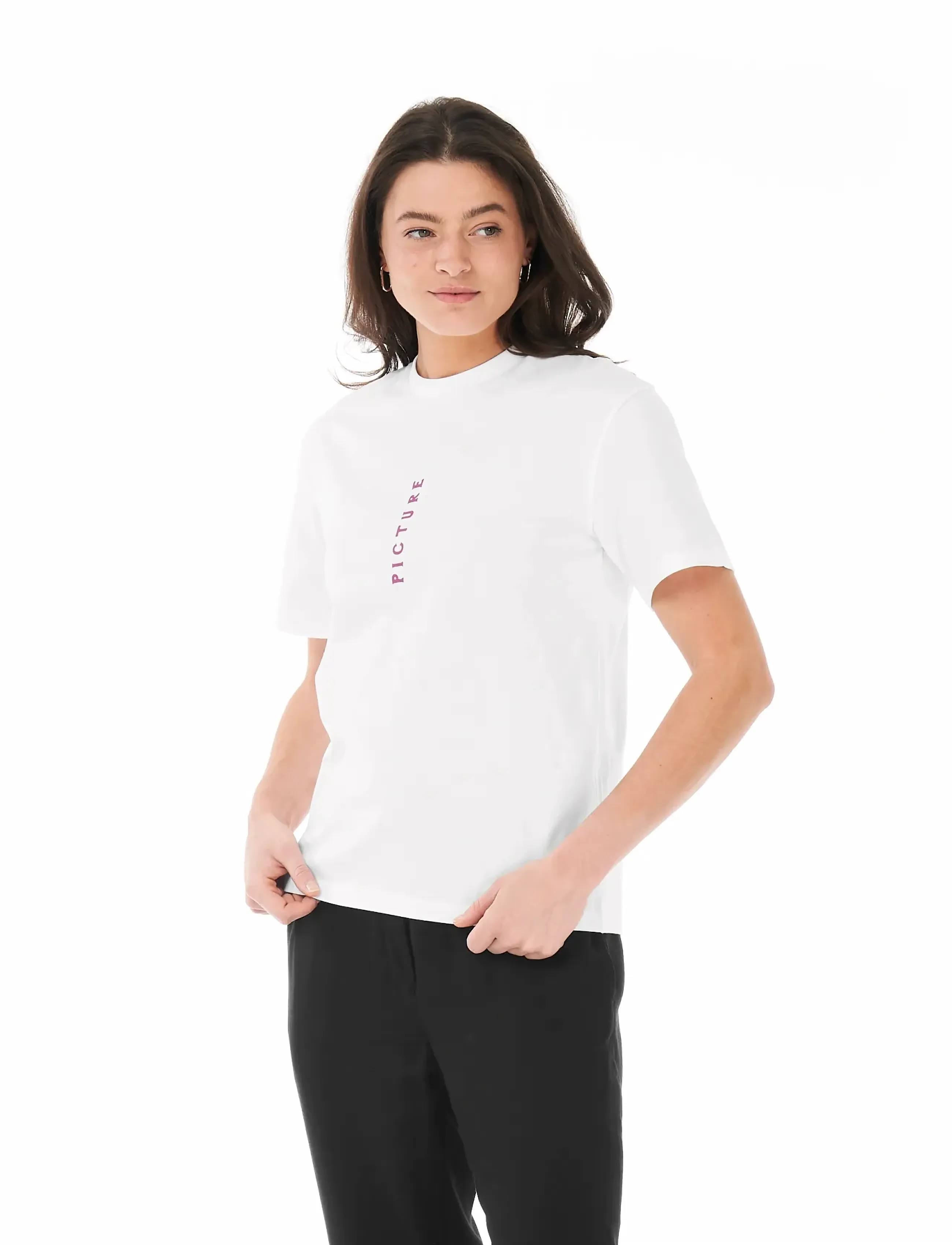 PICTURE ORGANIC CLOTHING Yovel Tee, Kvinder, T-Shirt, Hvid, Str: XS