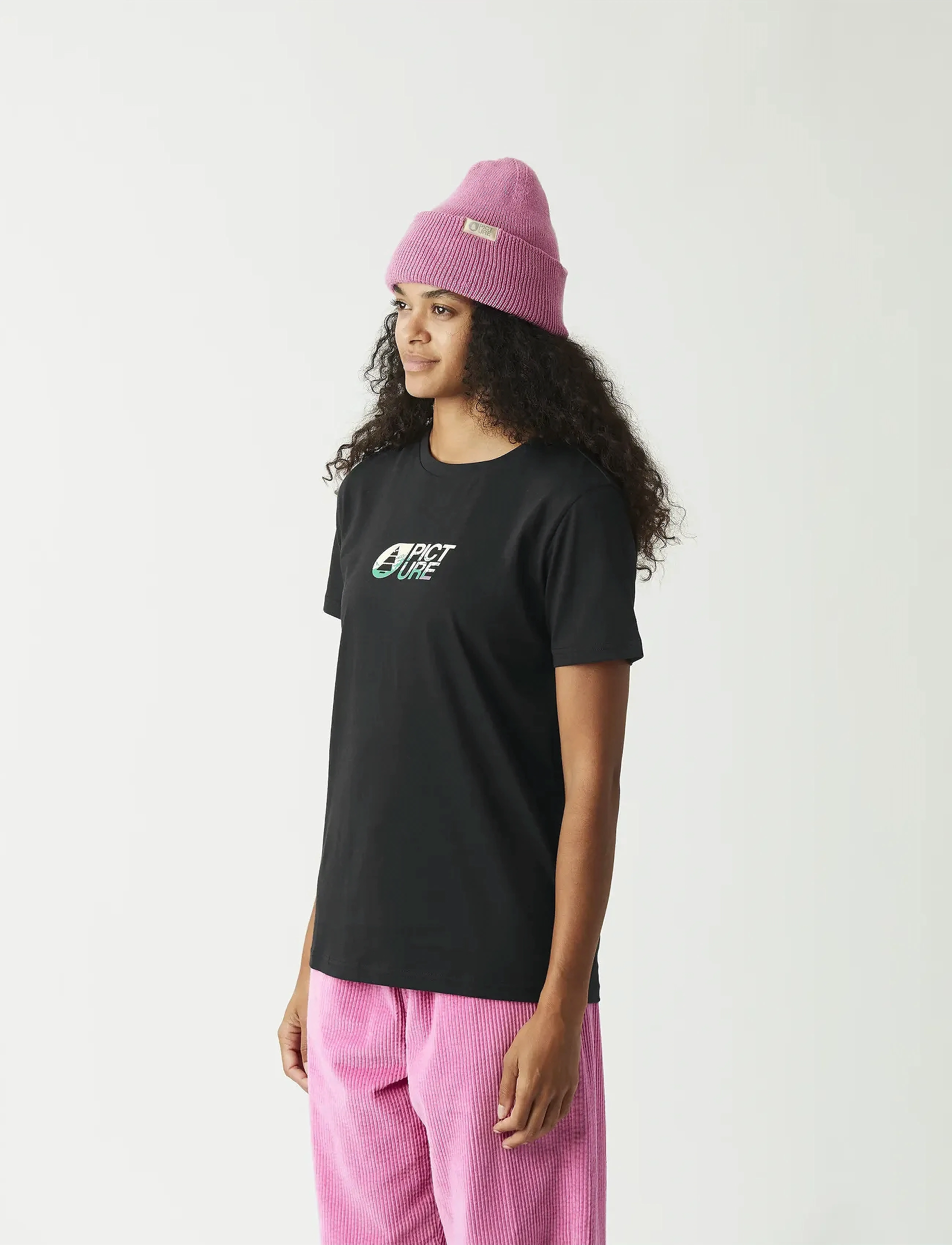 PICTURE ORGANIC CLOTHING BASEMENT TEE W - T-shirts & Toppar - C BLACK / black