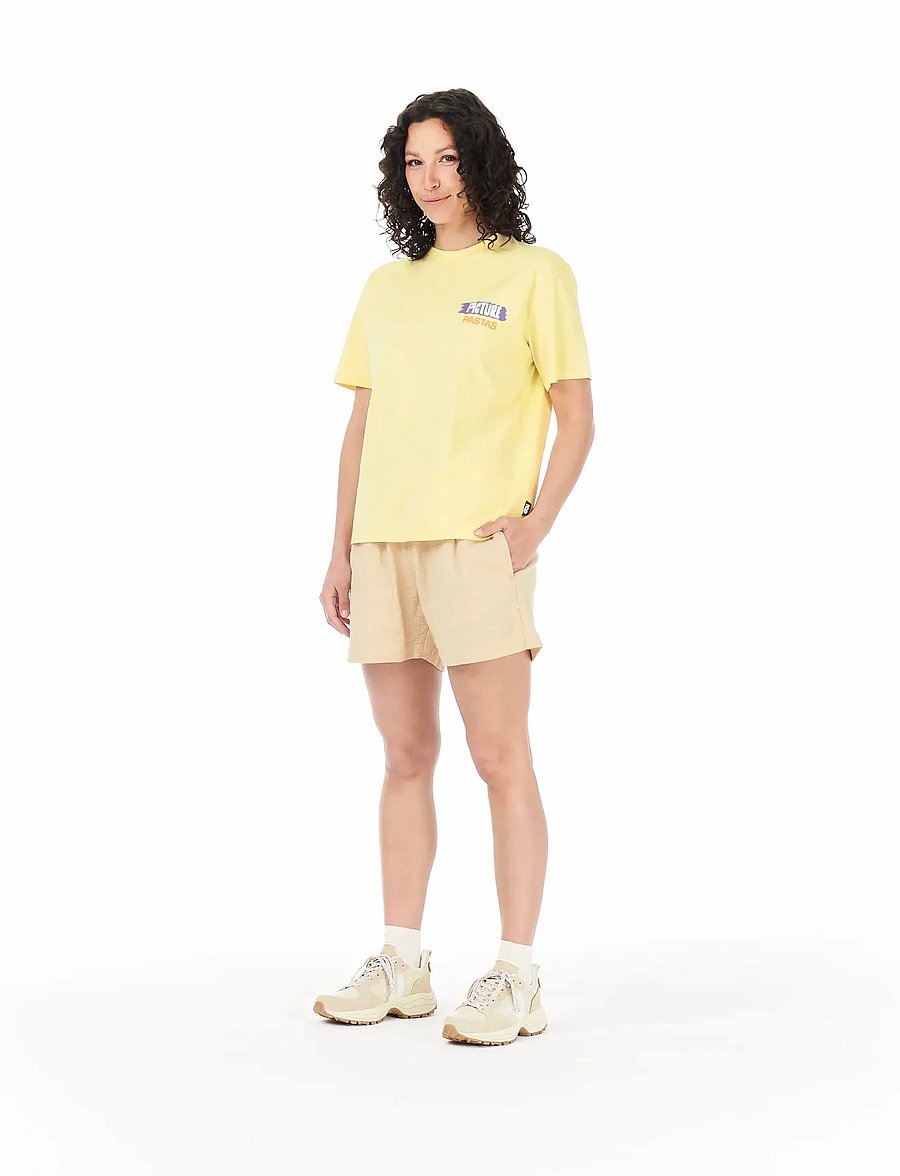 PICTURE ORGANIC CLOTHING - CASTURA TEE - t-shirts - french vanilla - 4