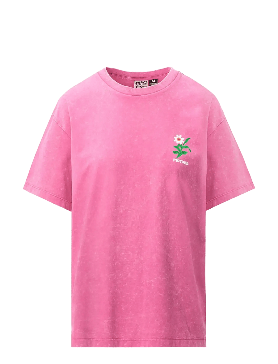 PICTURE ORGANIC CLOTHING - LYRA TEE - beetroot powder washed - 1