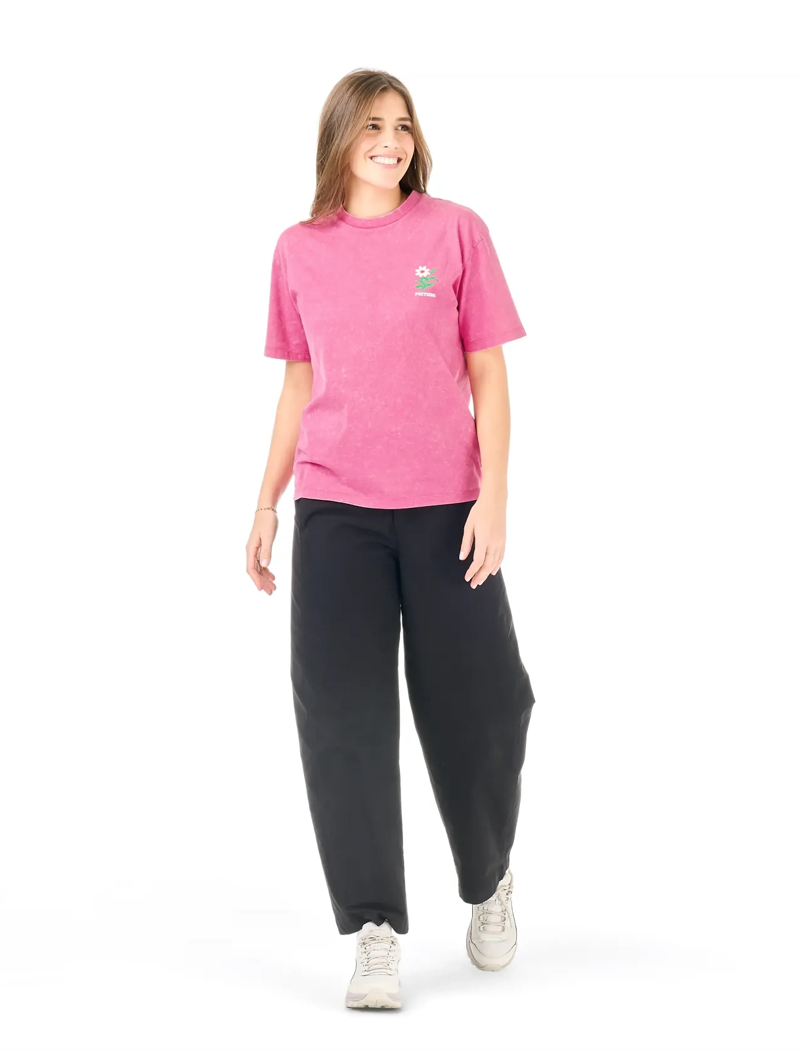 PICTURE ORGANIC CLOTHING - LYRA TEE - beetroot powder washed - 3